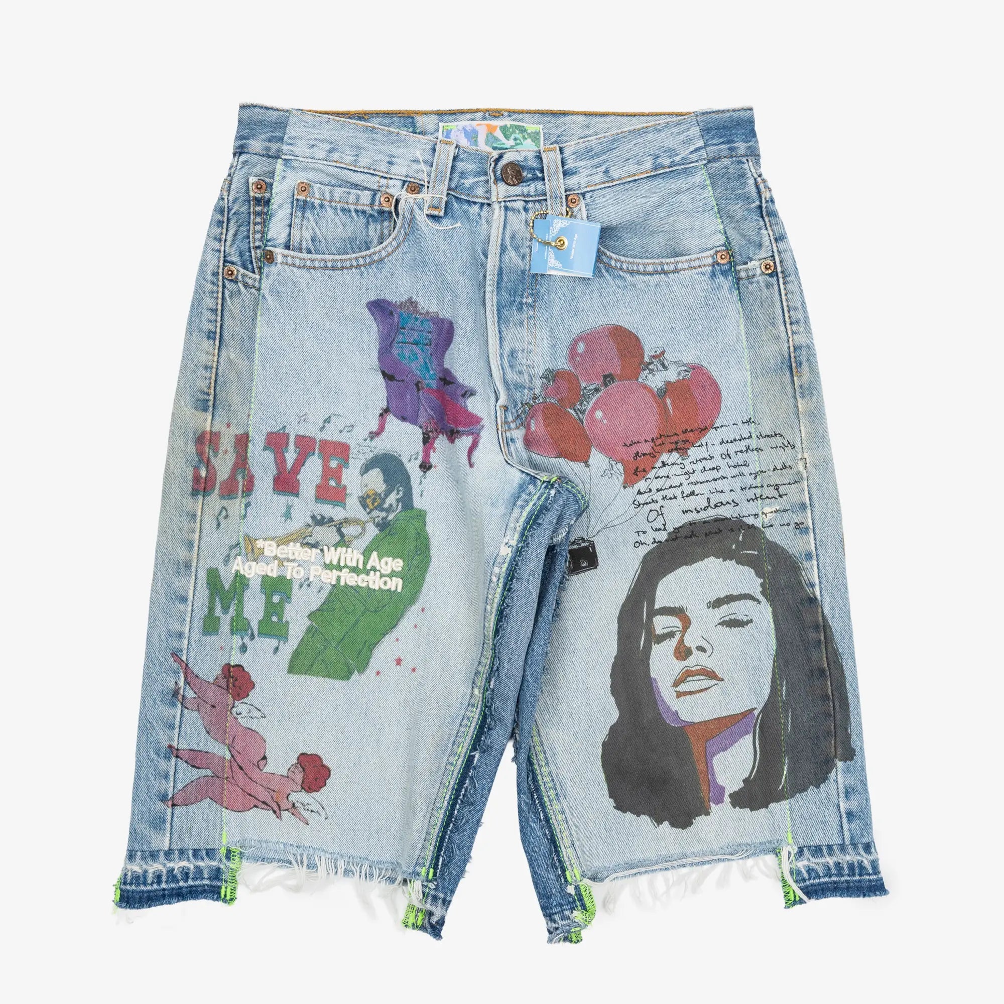 Better With Age Harrison Triple - Wide Denim Shorts Indigo - 2