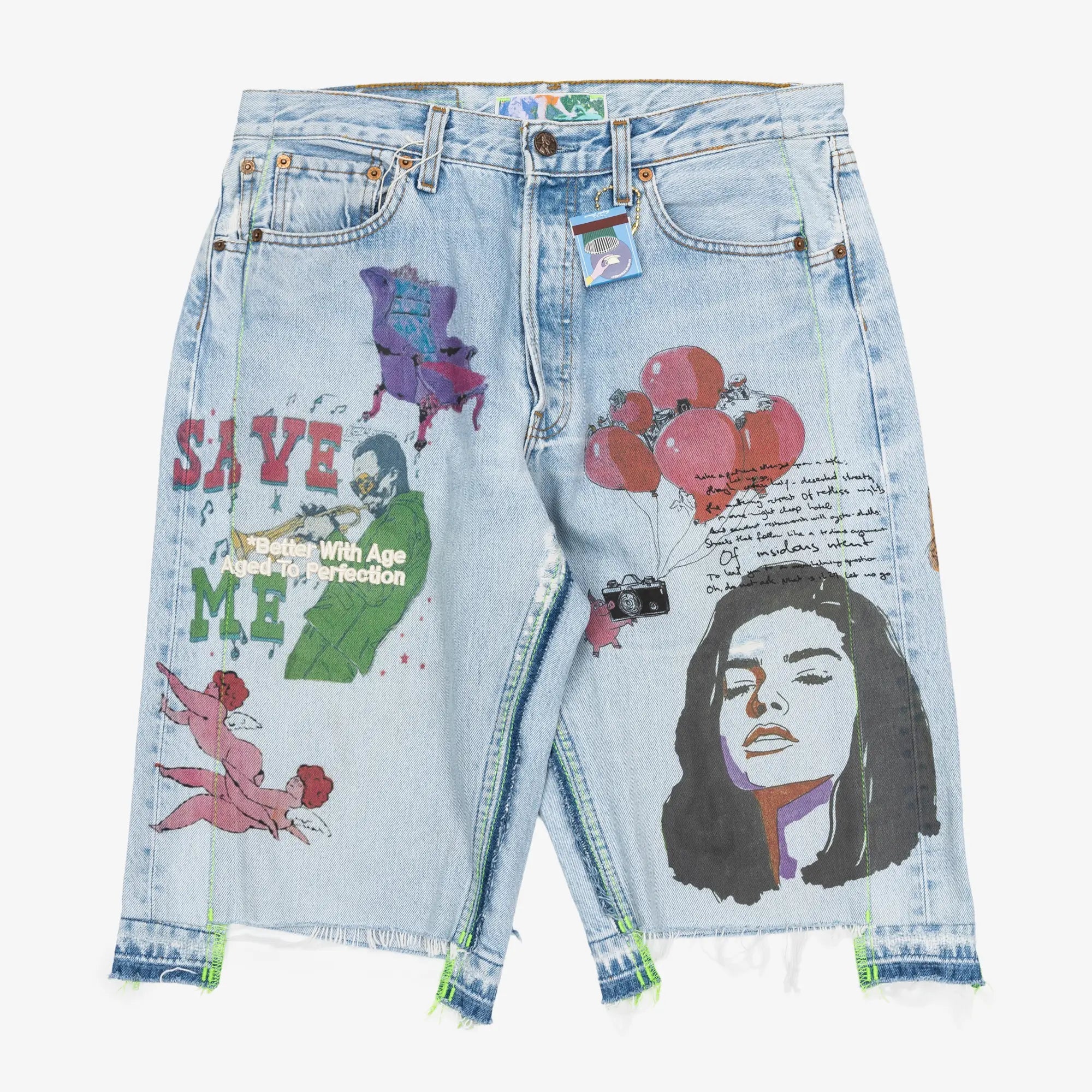 Better With Age Harrison Triple - Wide Denim Shorts Indigo - 3