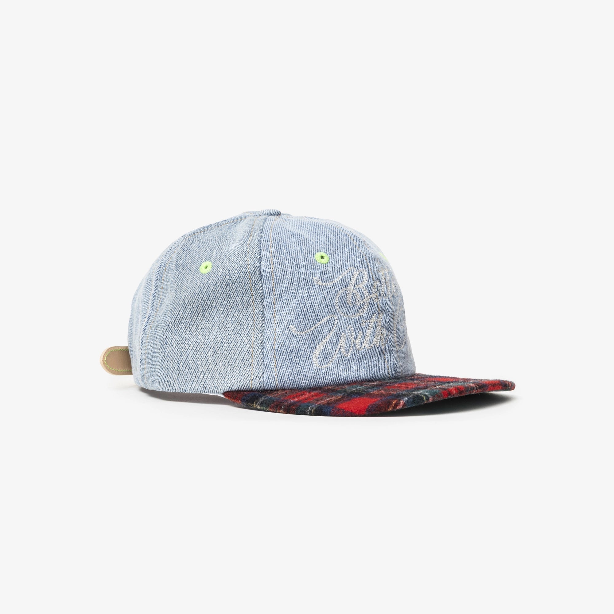 Better With Age Heritage Recon Denim Plaid Hat OS - 7
