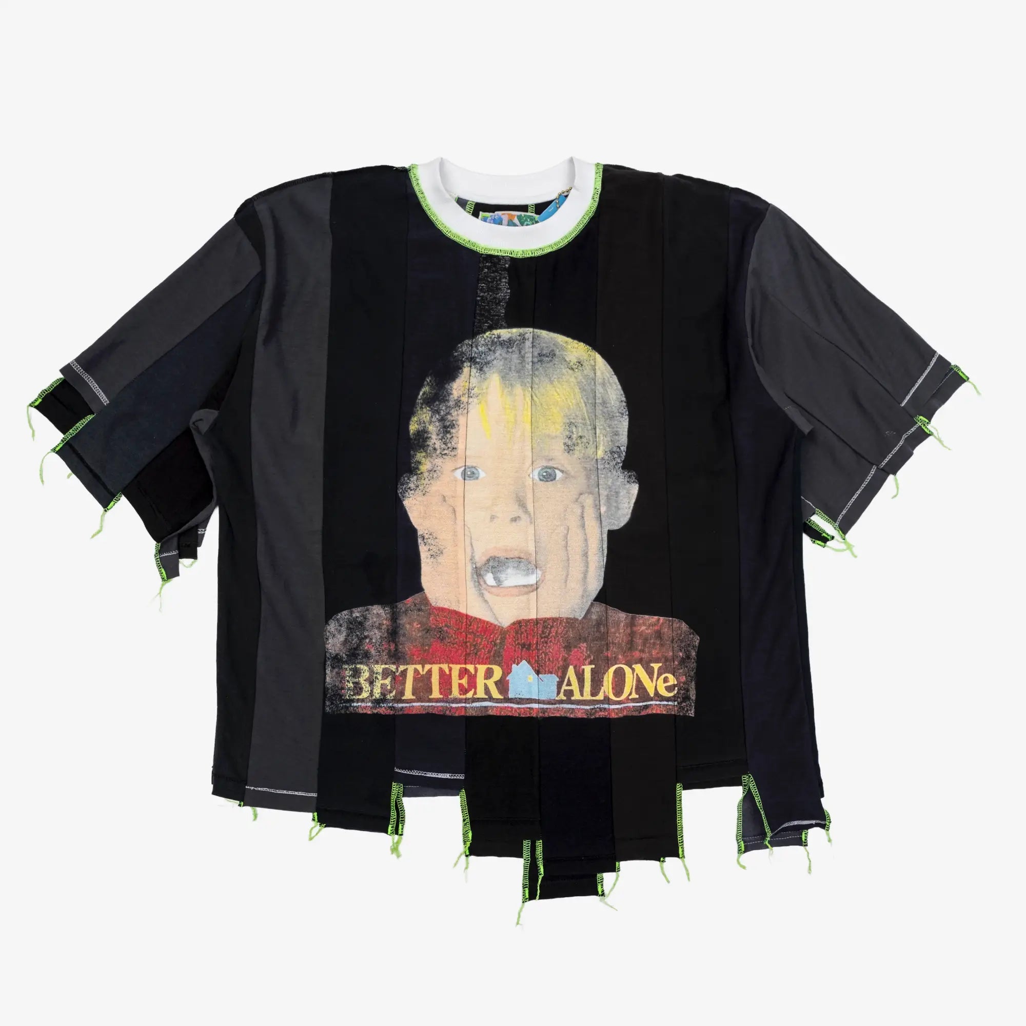 Better With Age Loaner Panelled T-Shirt Faded Black - 2