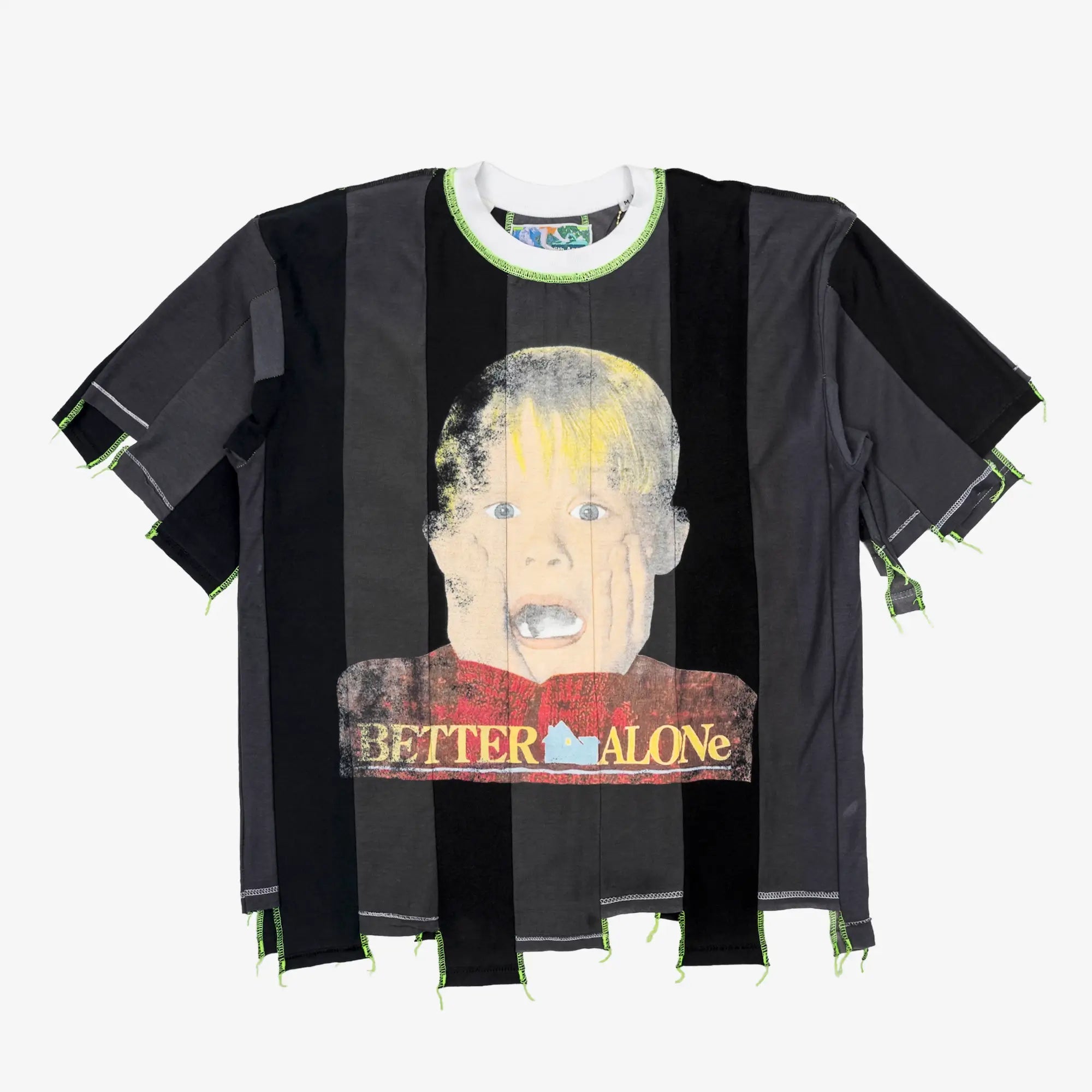 Better With Age Loaner Panelled T-Shirt Faded Black - 1