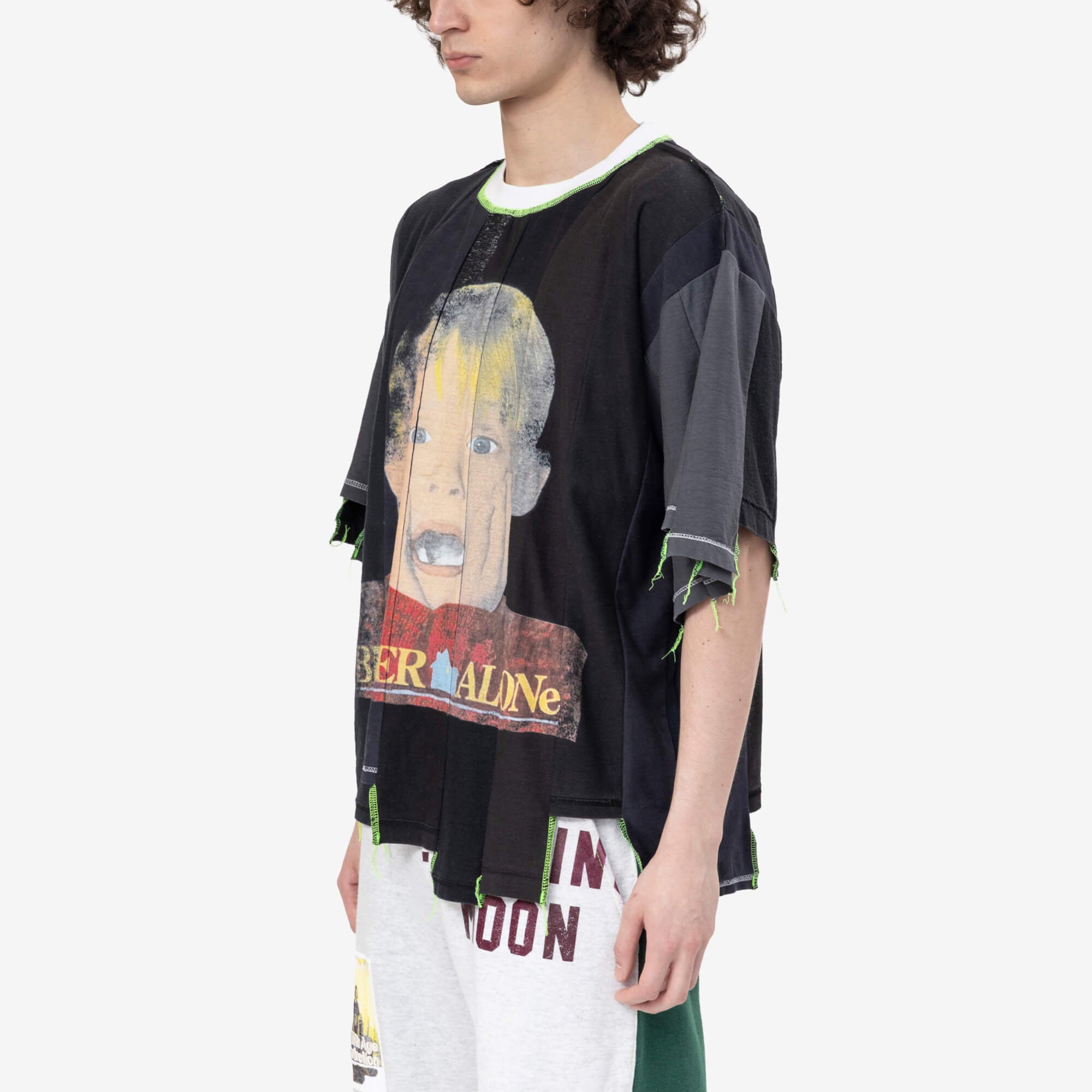 Better With Age Loaner Panelled T-Shirt Faded Black - 3