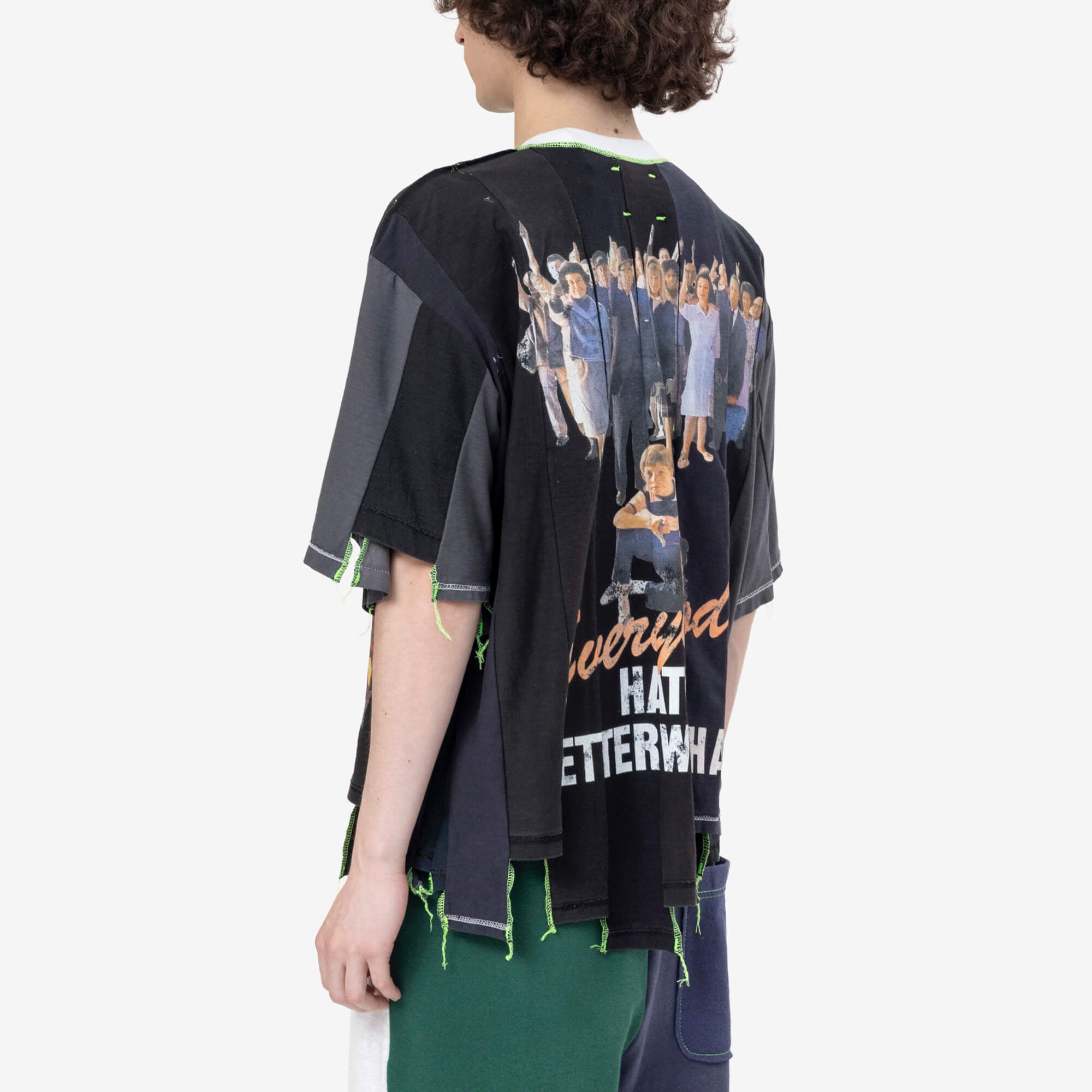 Better With Age Loaner Panelled T-Shirt Faded Black - 4