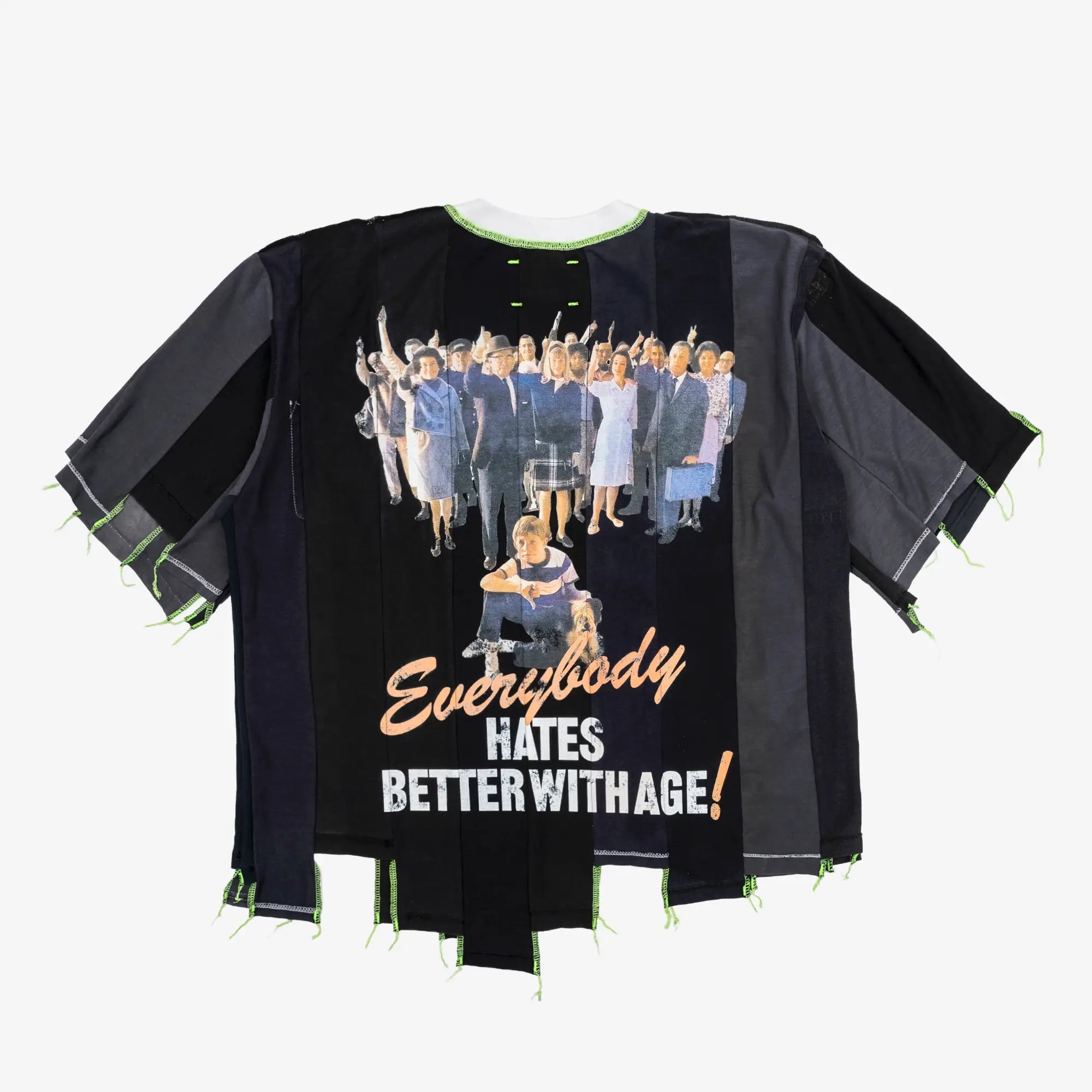 Better With Age Loaner Panelled T-Shirt Faded Black - 5