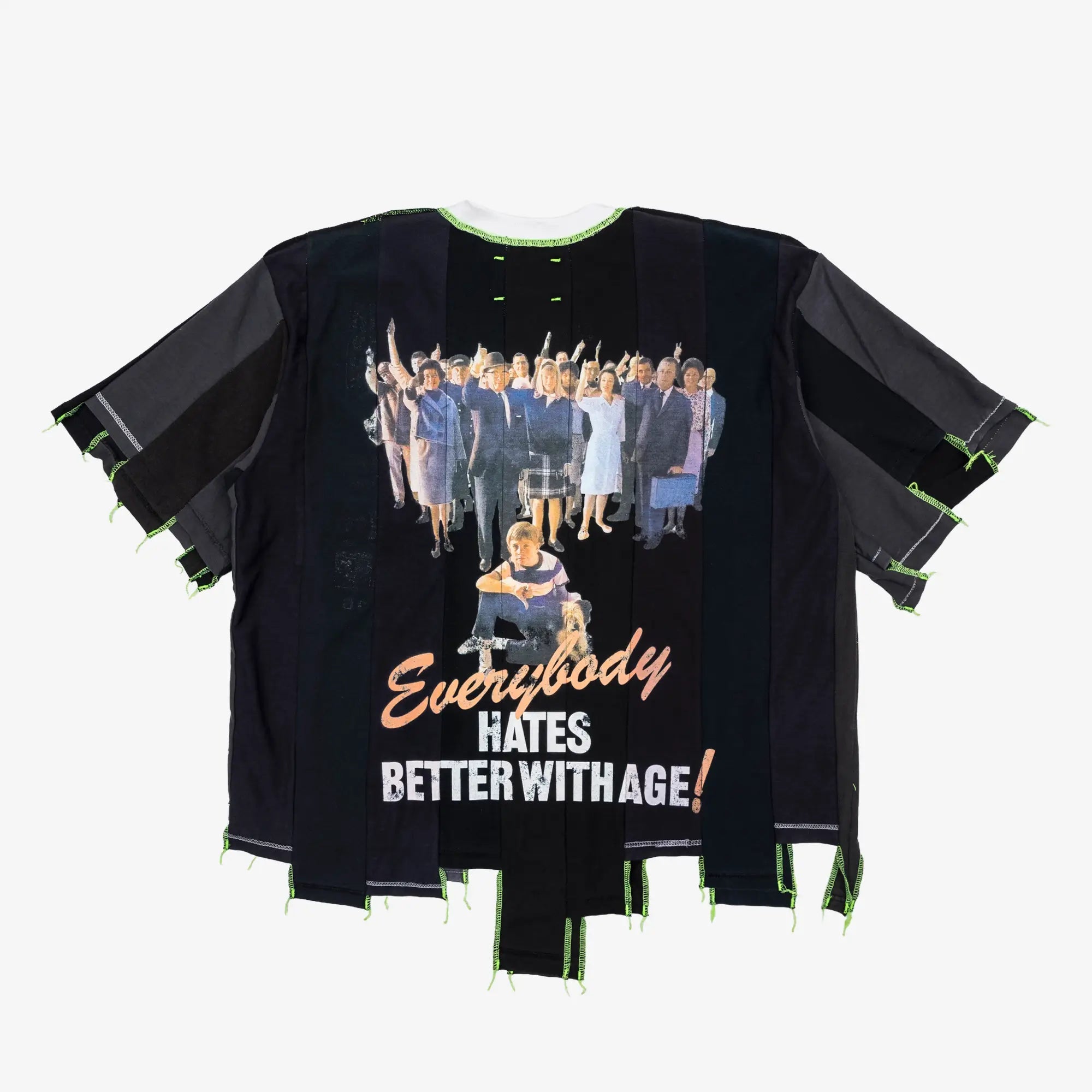 Better With Age Loaner Panelled T-Shirt Faded Black - 6
