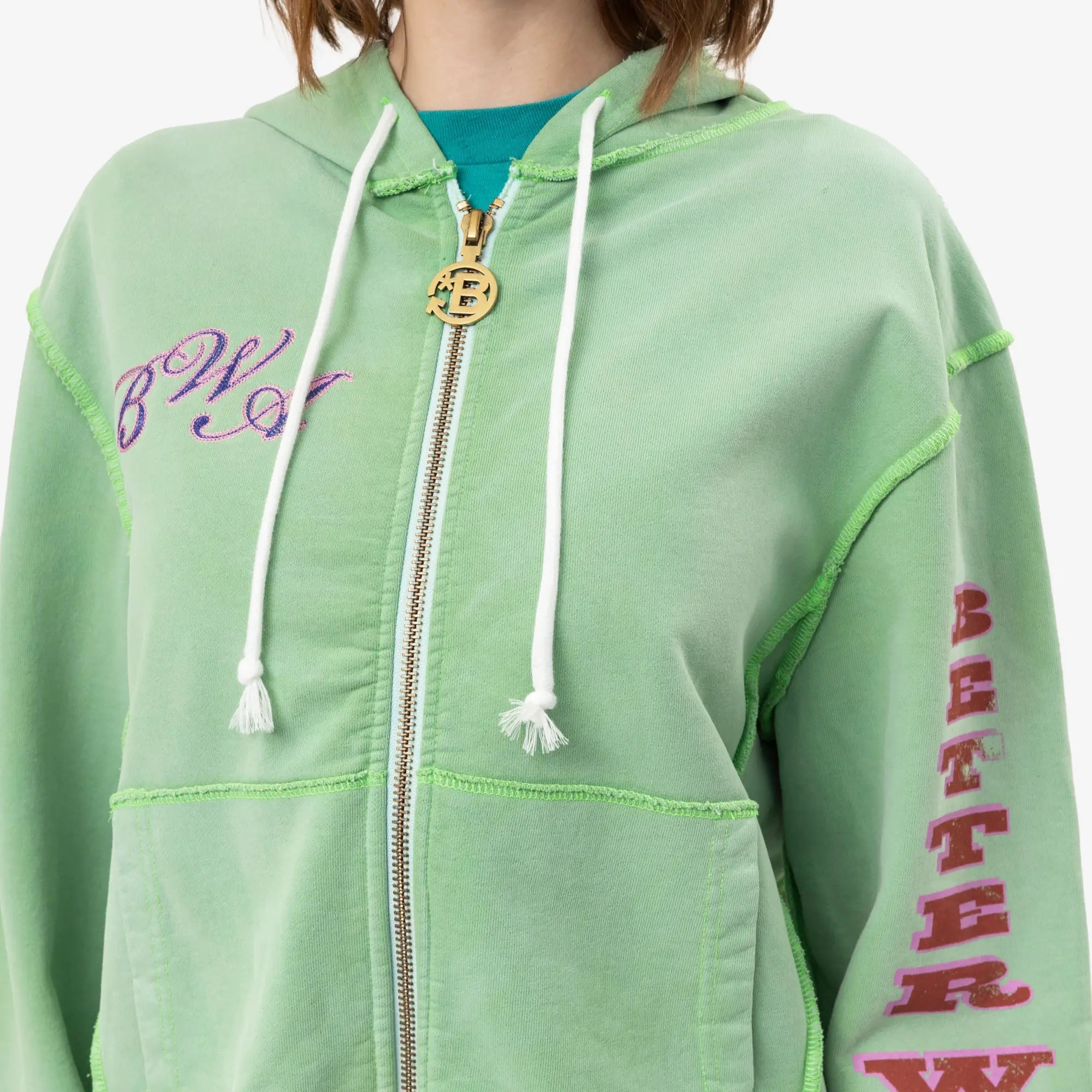 Better With Age Magic Zip Hoody Sage - 5