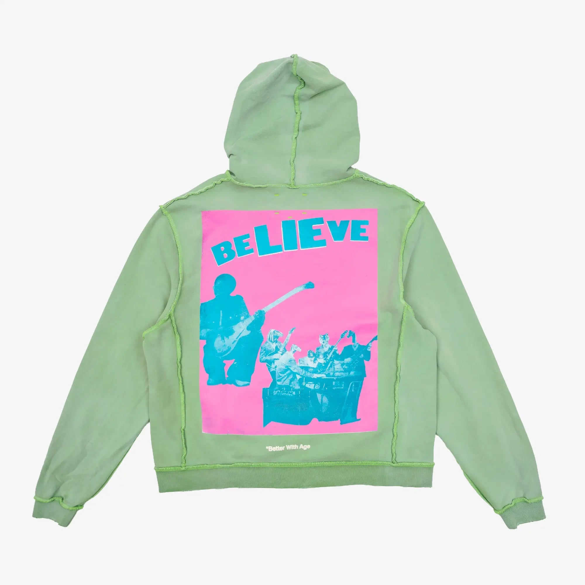 Better With Age Magic Zip Hoody Sage - 7