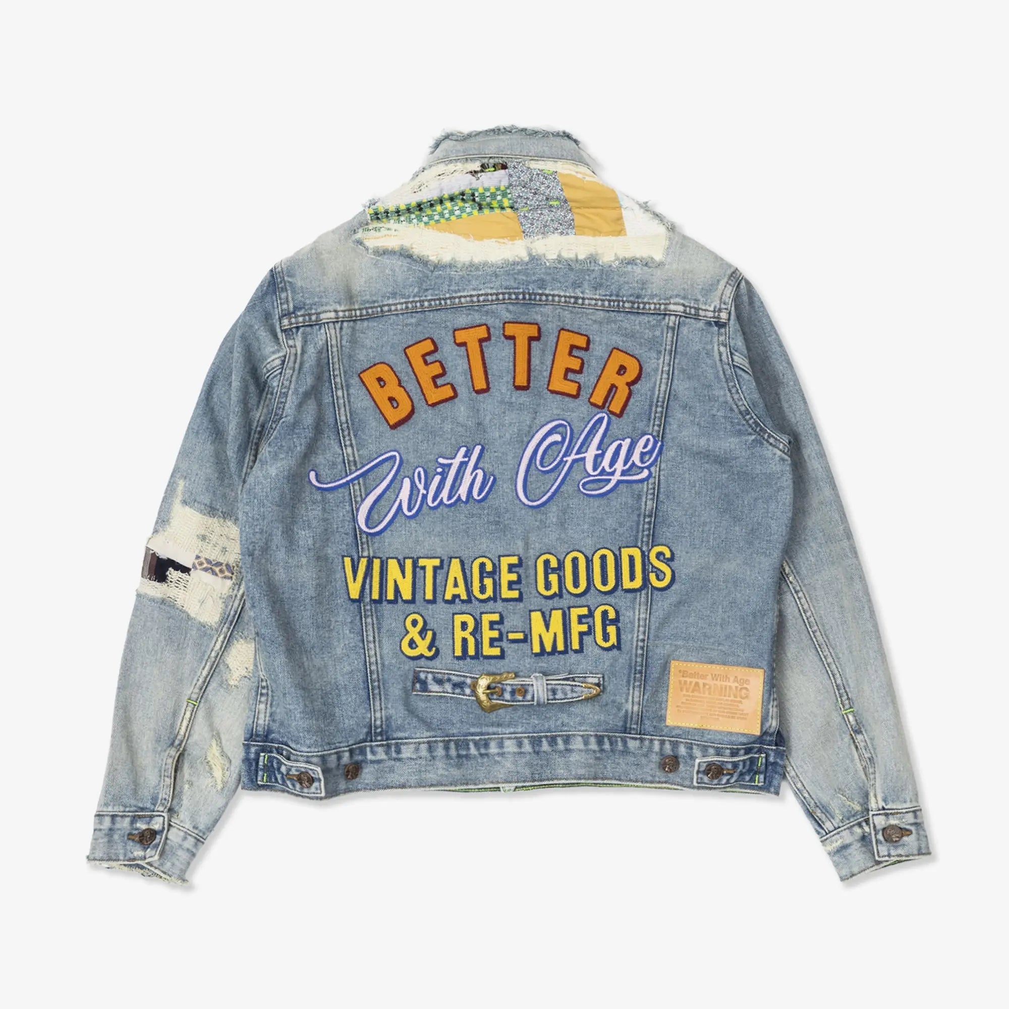 Better With Age Repair Denim Jacket Indigo - 7