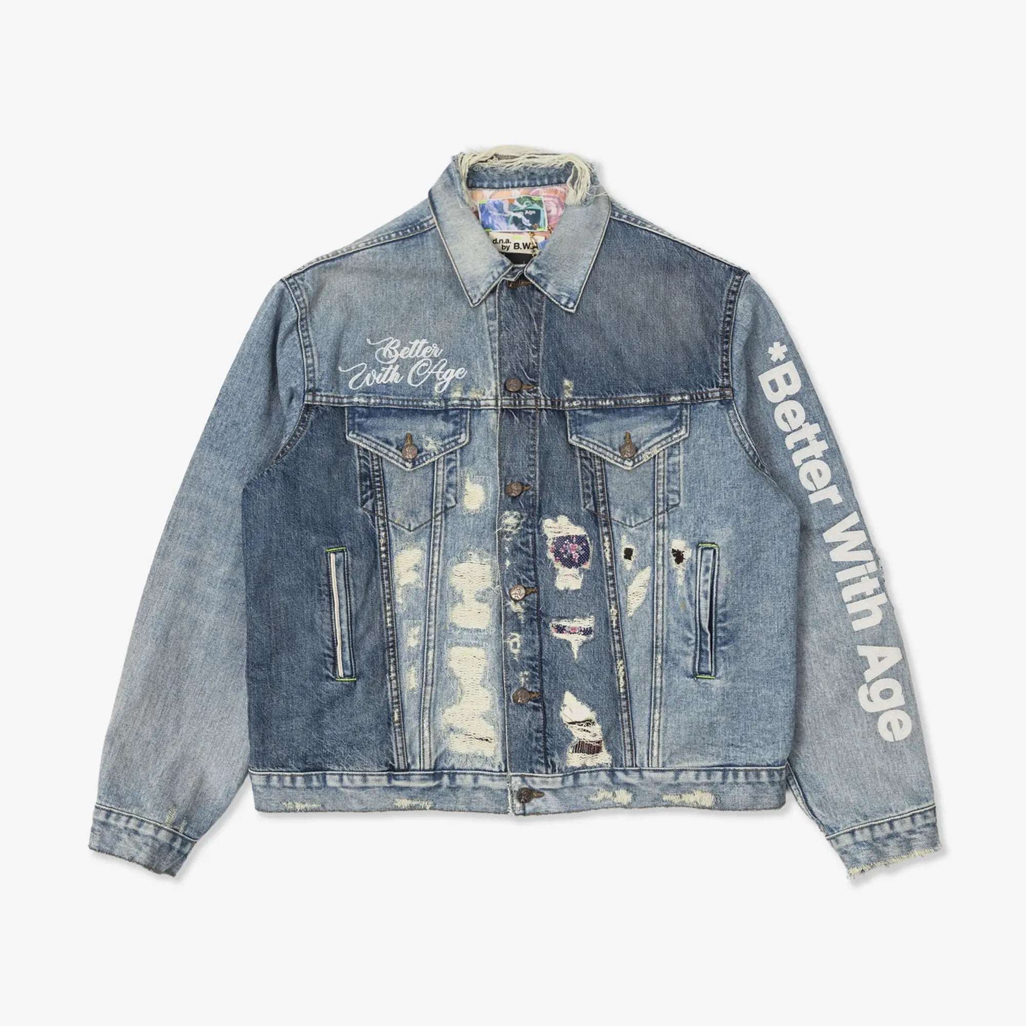Better With Age Repair Denim Jacket Indigo - 10