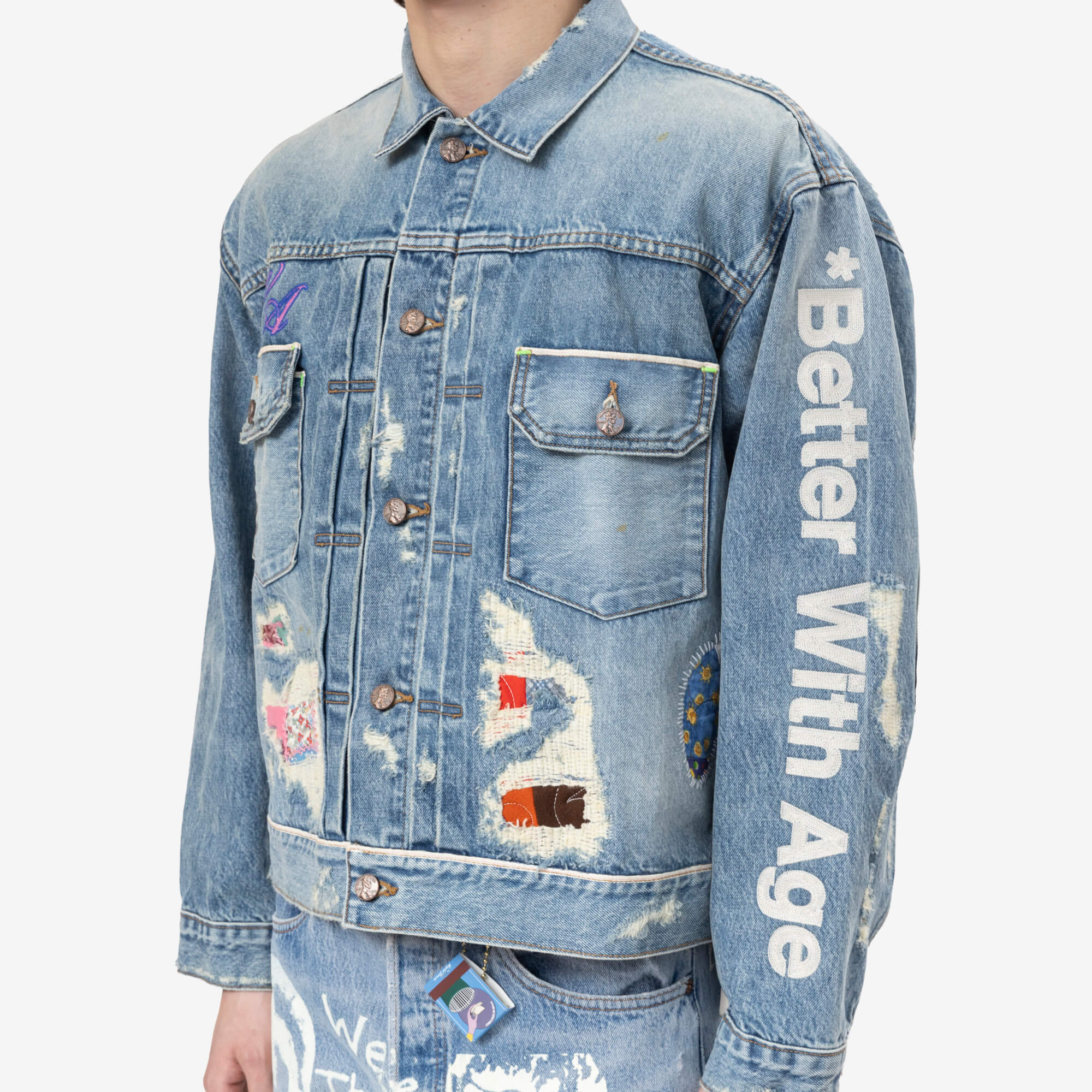 Better With Age Repair Type 2 Denim Jacket Indigo - 5