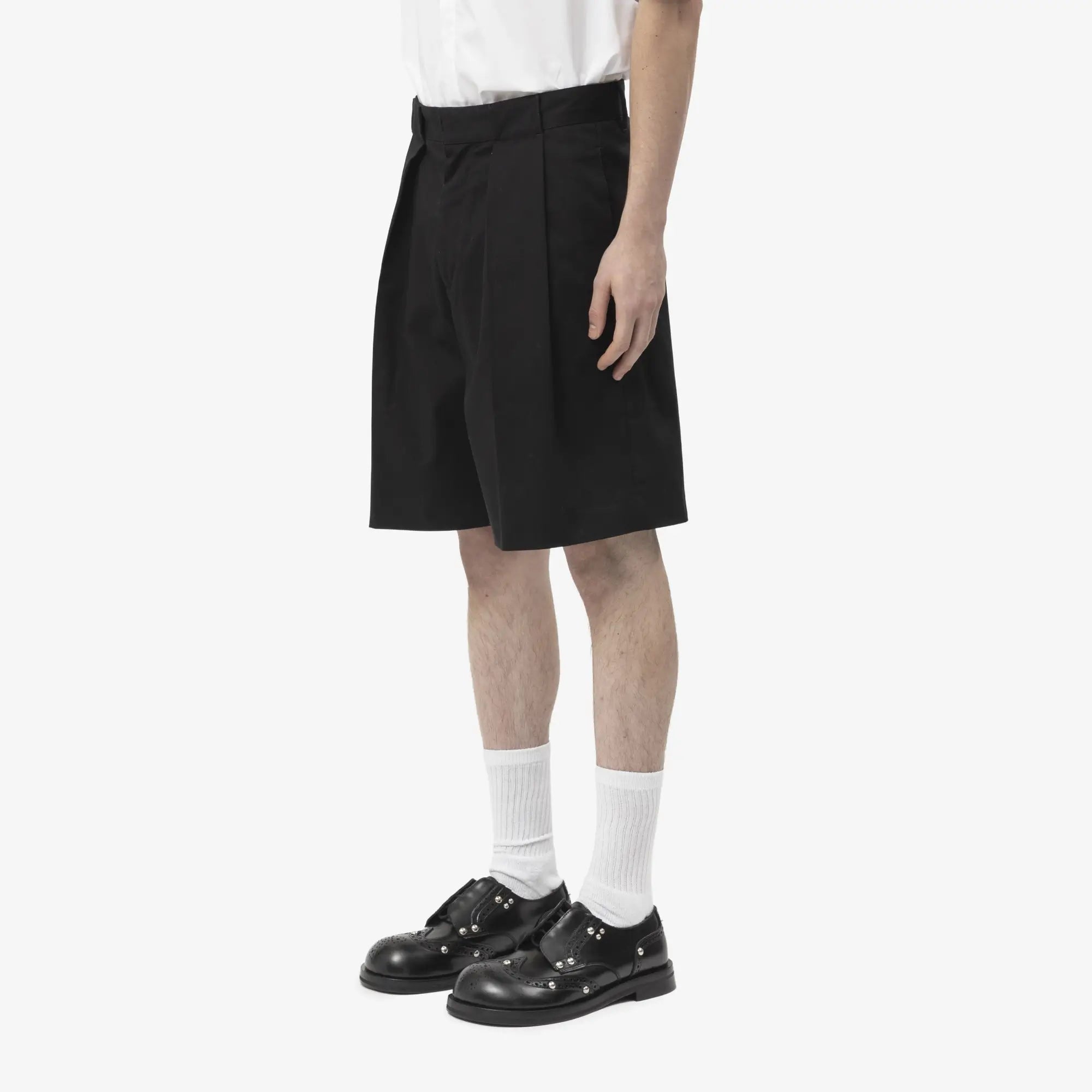 Casablanca Belt Loop Shorts Black - 3