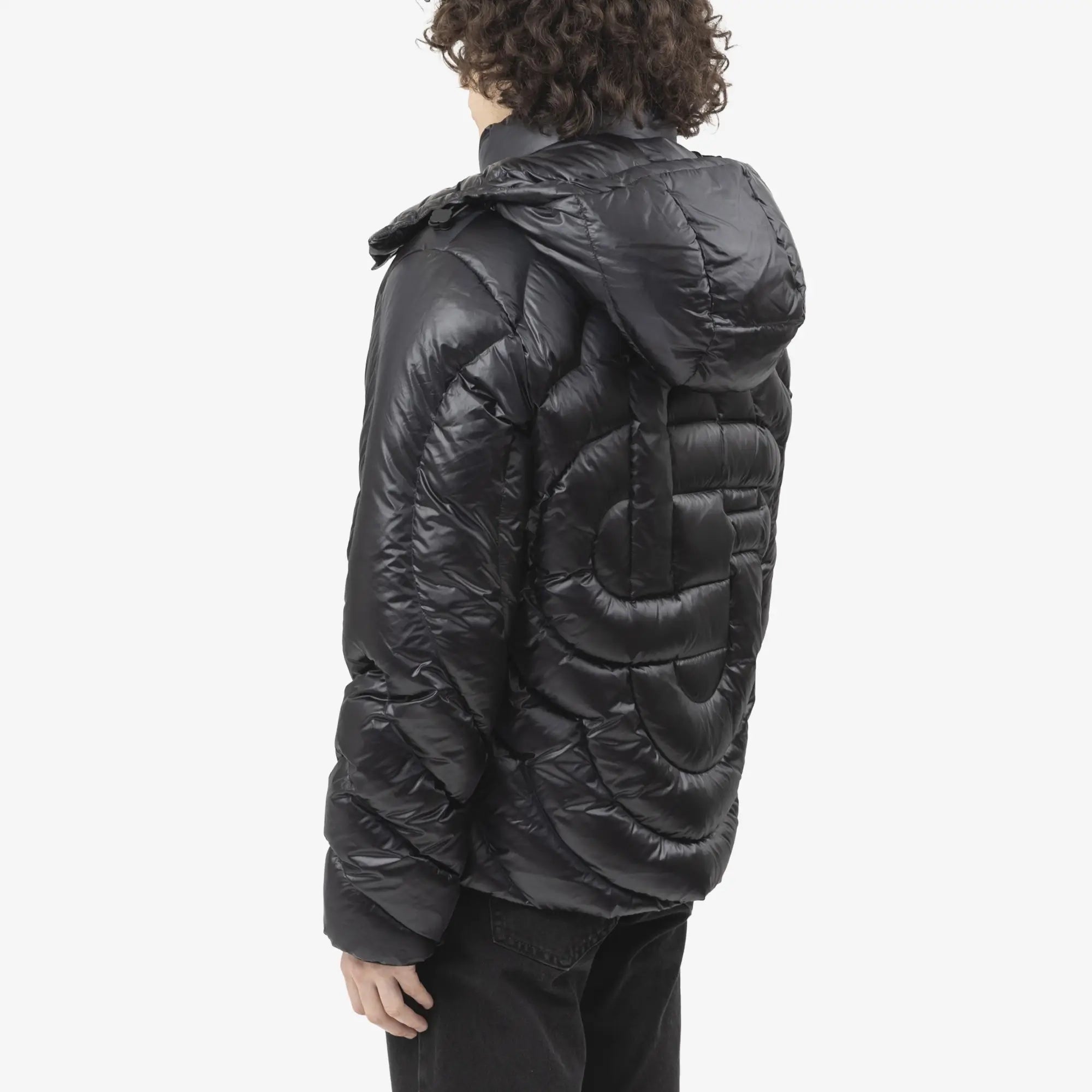 Casablanca CC Quilted Puffer Jacket Black - 4