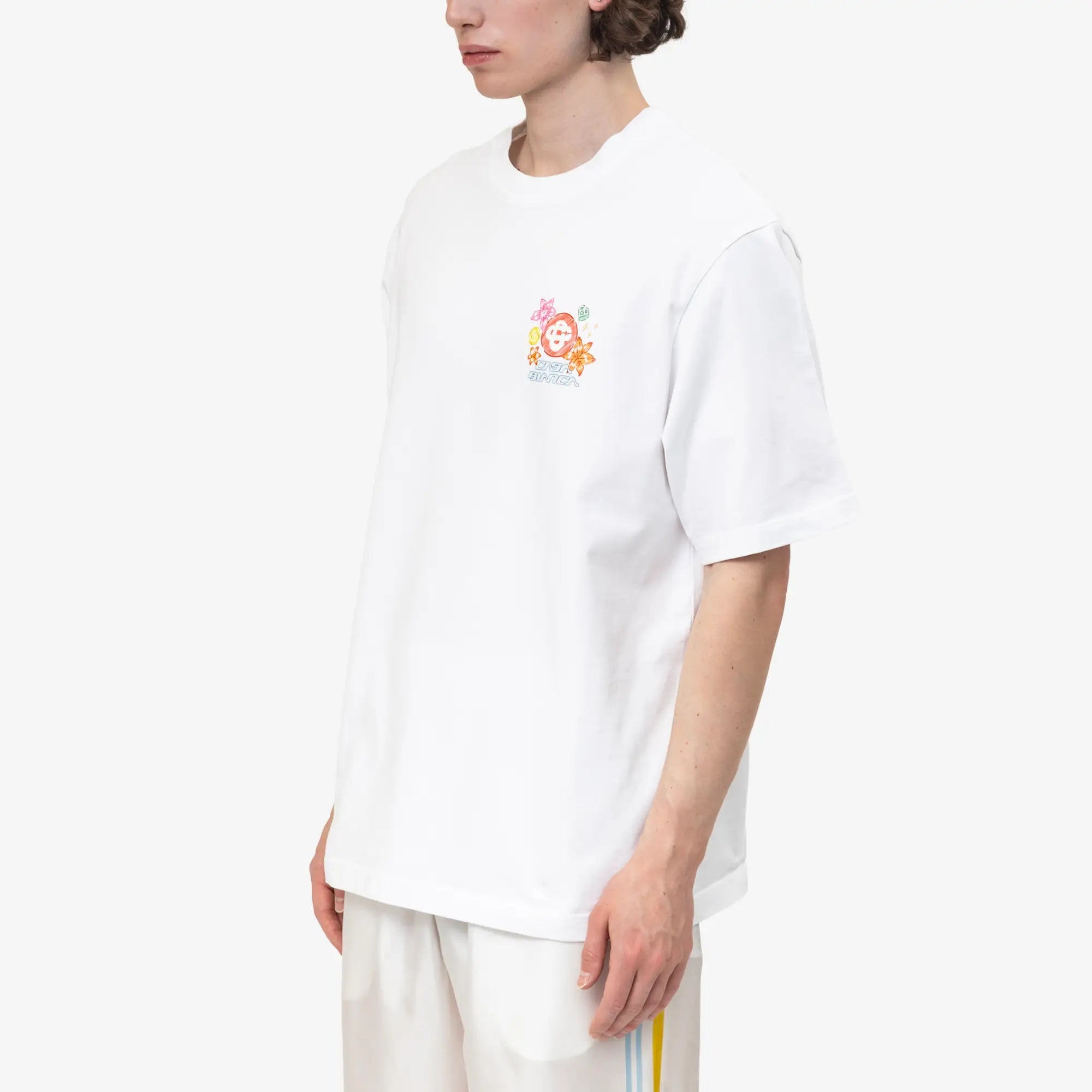 Casablanca Collage D'Icones Graphiques Oversized T-Shirt White - 3