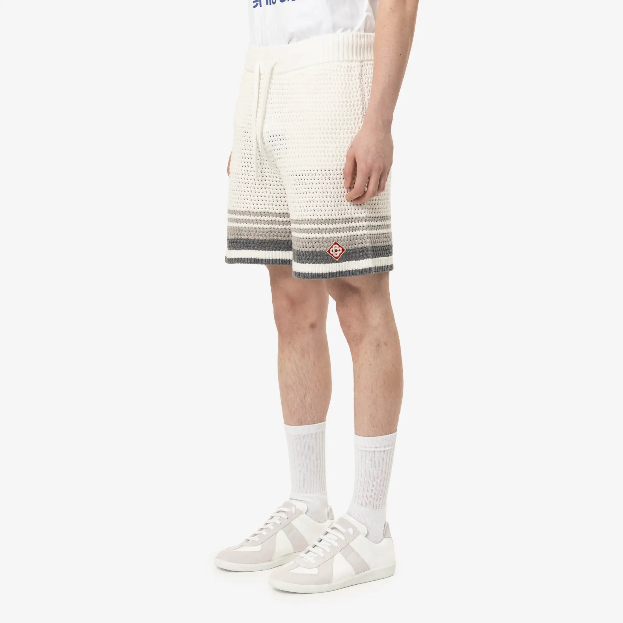 Casablanca Crochet Shorts White - 3