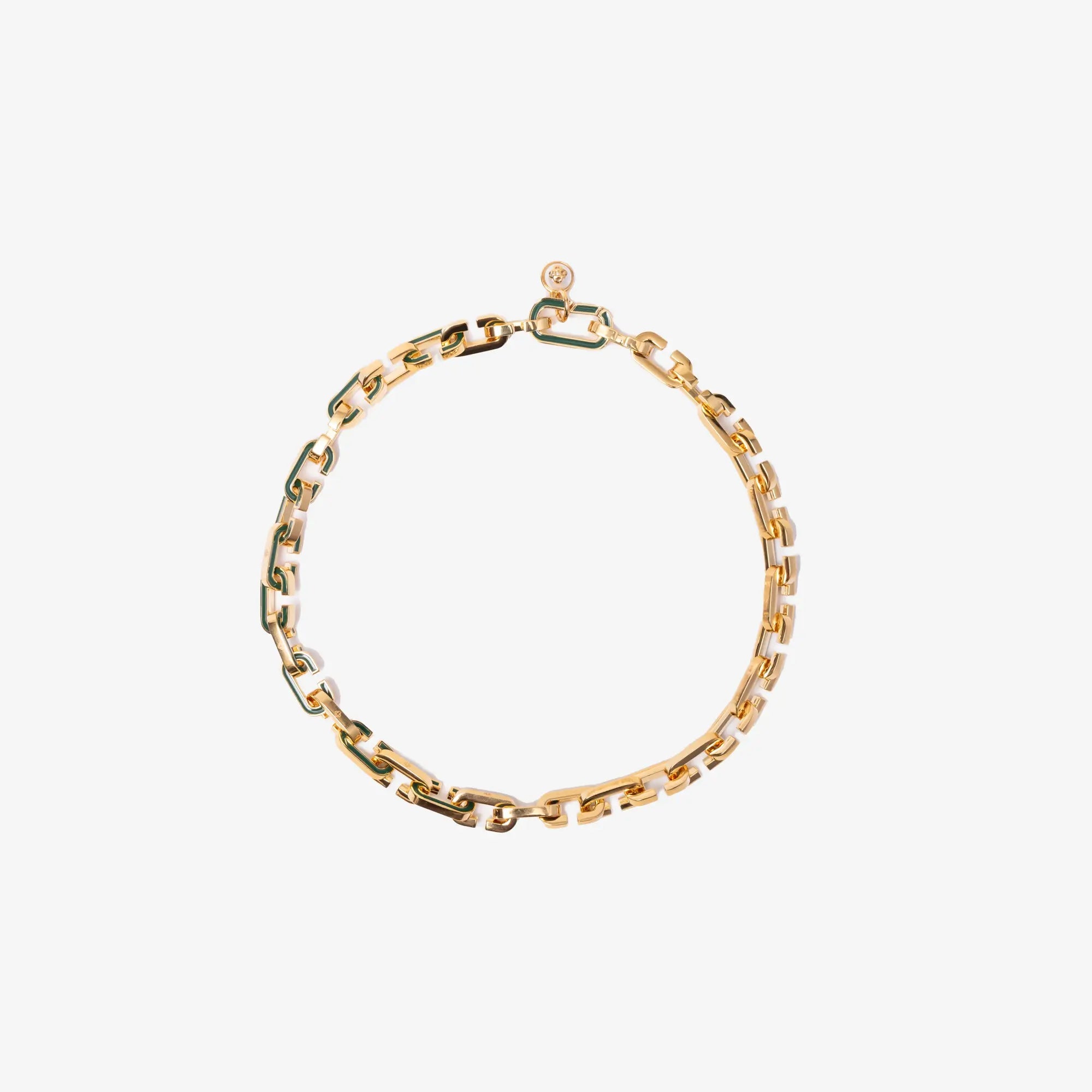 Casablanca Enamel C Link Necklace Gold - 1