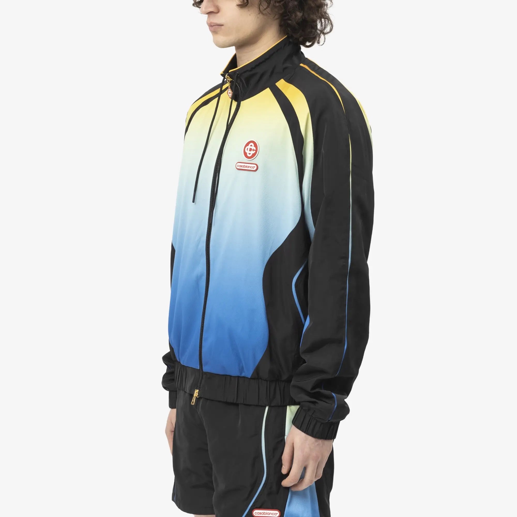 Casablanca Football Windbreaker Jacket Black/Gradient - 3