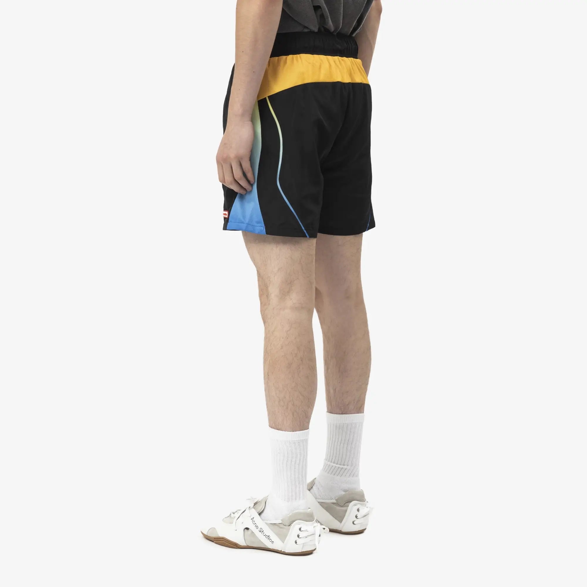 Casablanca Football Windbreaker Shorts Black - 4
