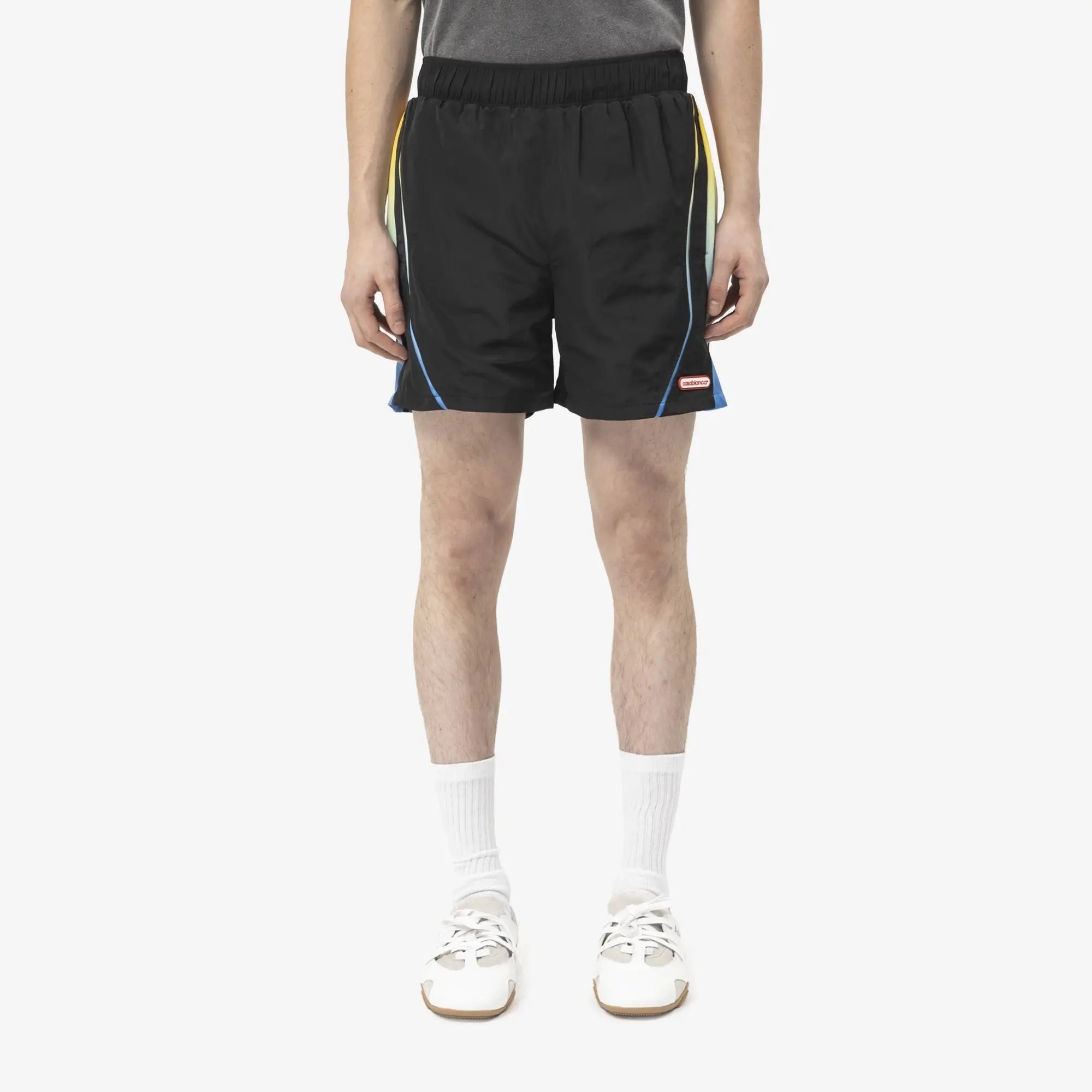 Casablanca Football Windbreaker Shorts Black - 1