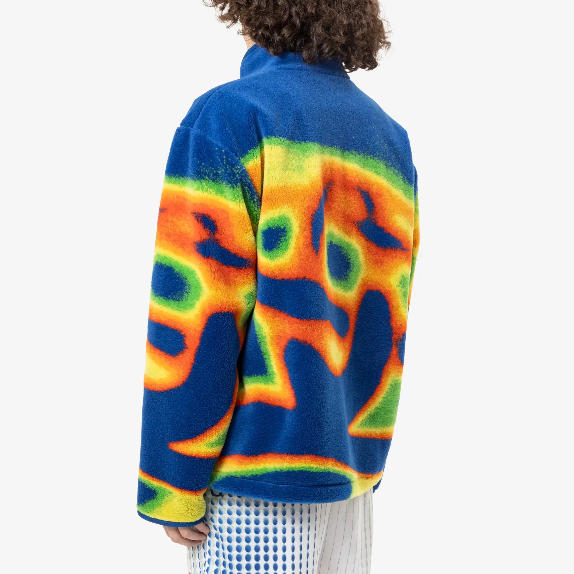 Casablanca Heat Map Quarter Zip Fleece Jacket Multi - 4