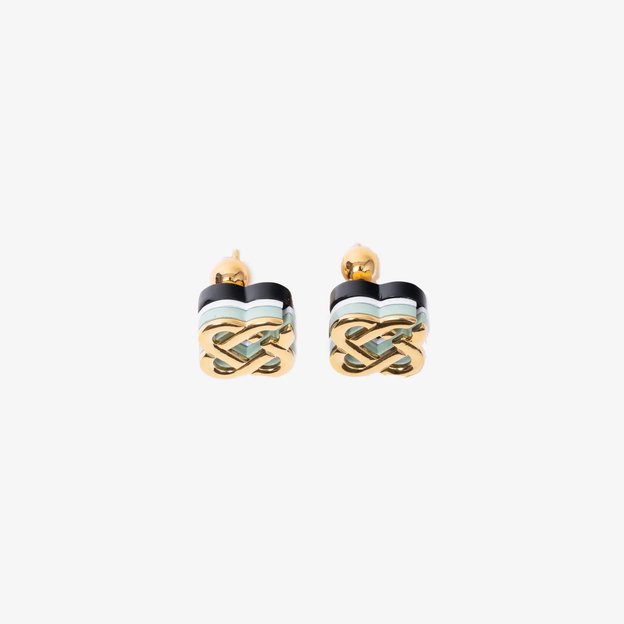 Casablanca Hiking Stacked Earrings Gold - 2
