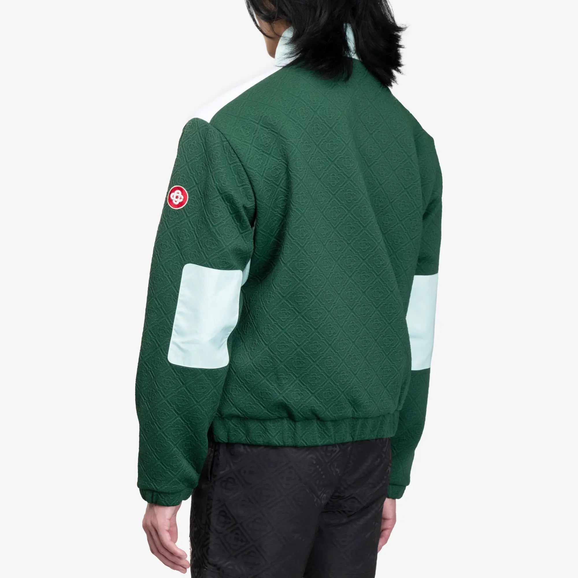 Casablanca Jacquard Nylon Jacket Green - 4