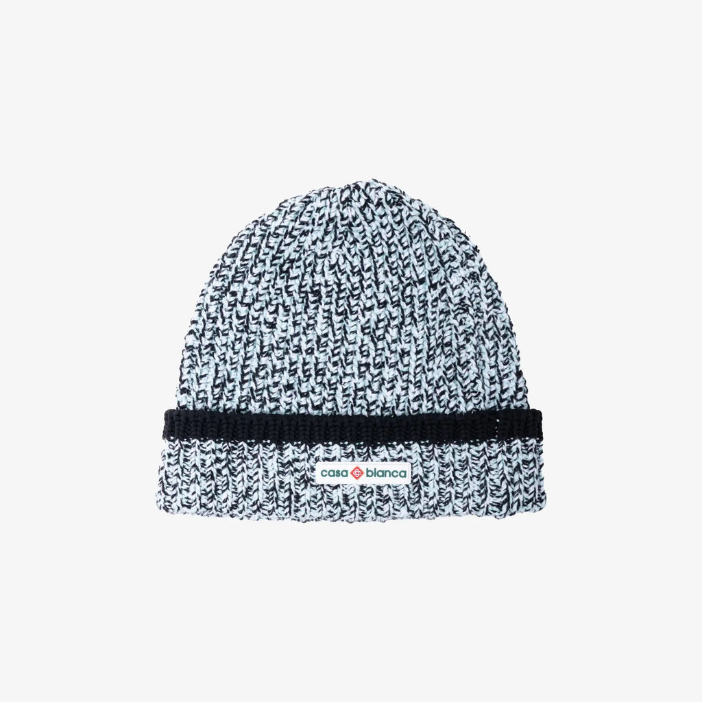 Casablanca Mouline Beanie Mint Knit | Feuille display picture 1