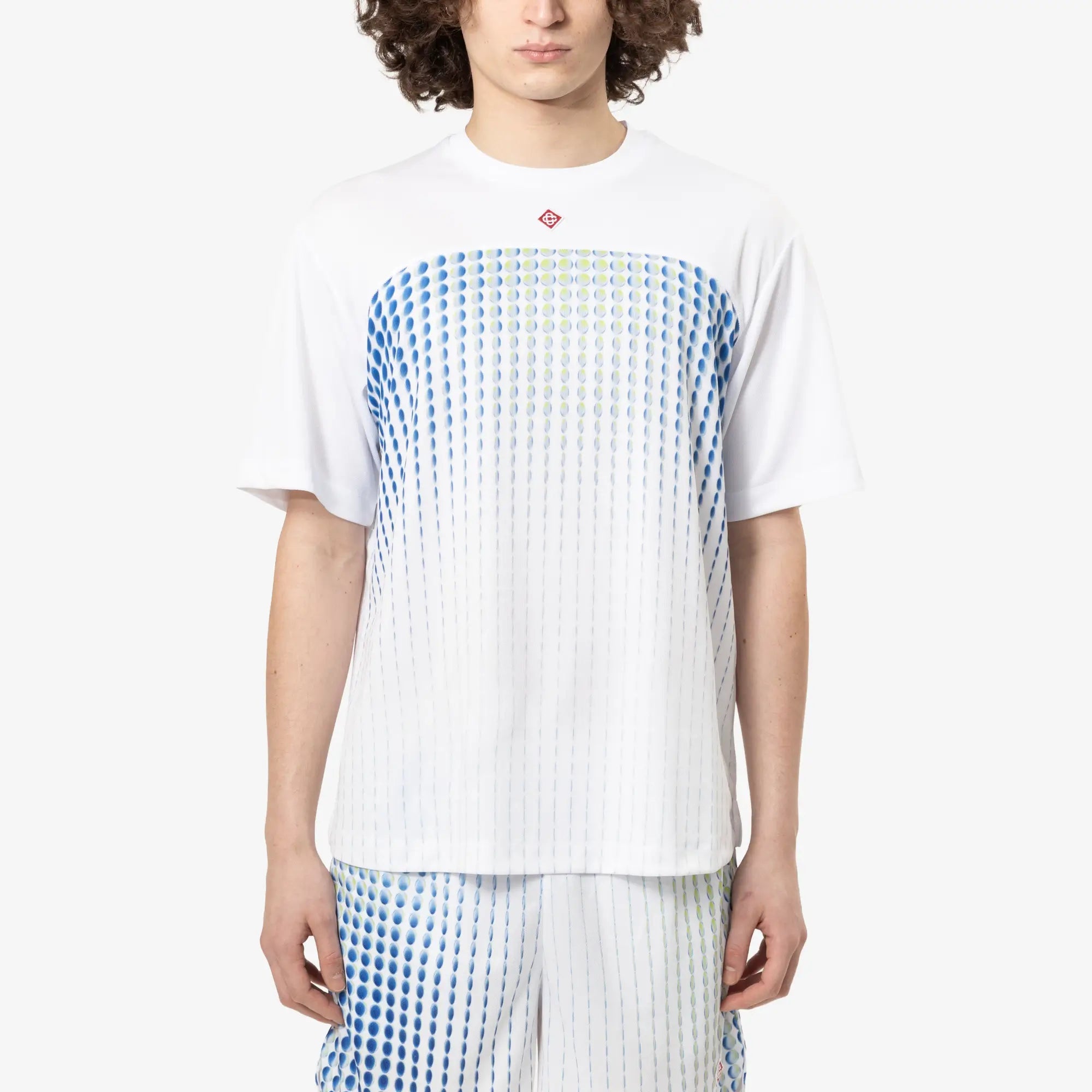 Casablanca Pills Tennis Tech T-Shirt White - 1