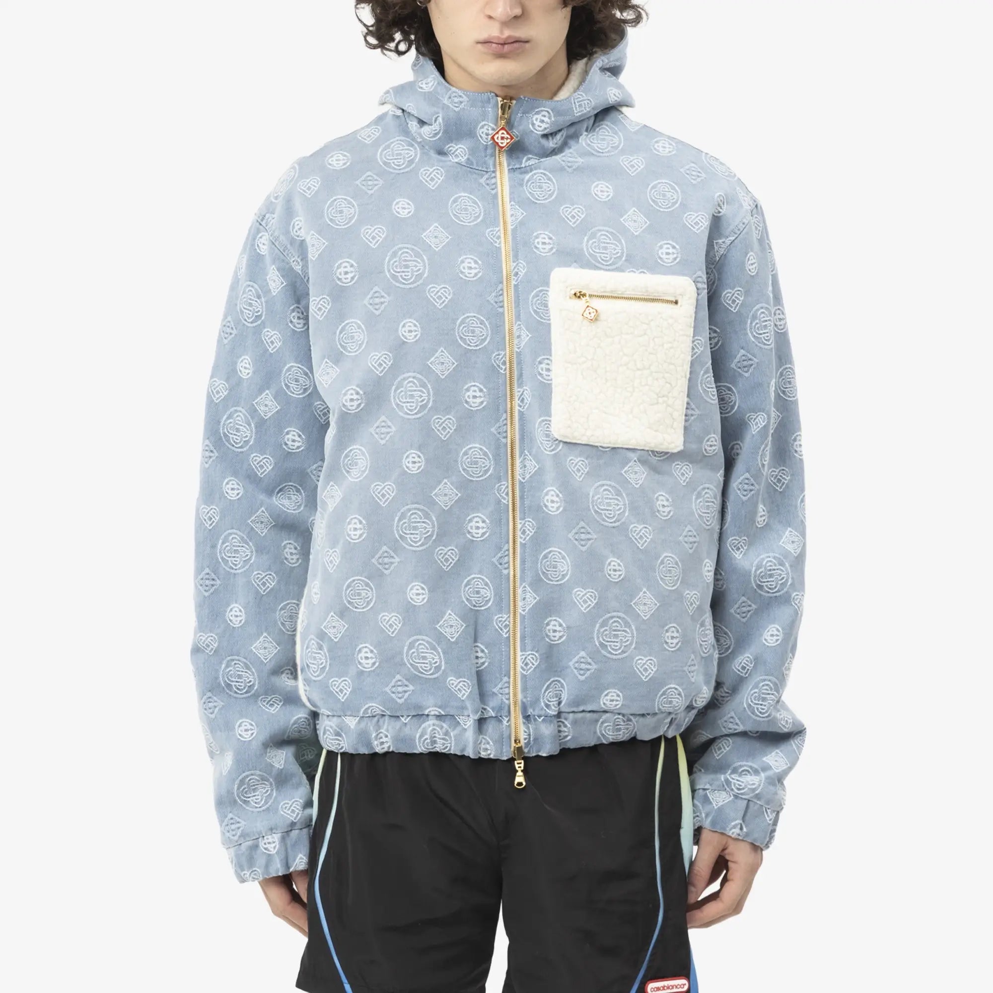 Casablanca Reversible Cashmere Denim Jacket Vintage Wash - 1