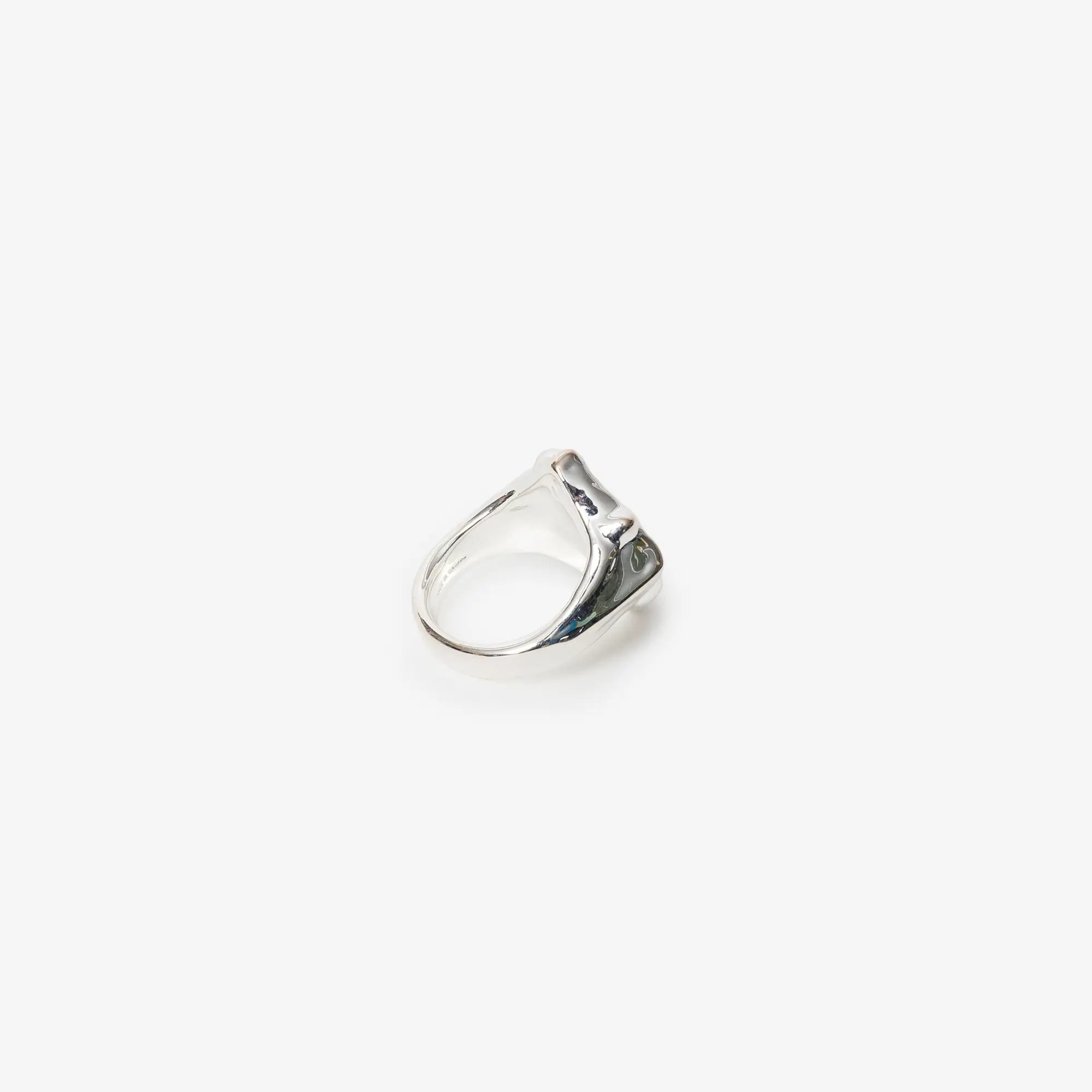 Casablanca Splash Signet Ring Silver/Gold - 4