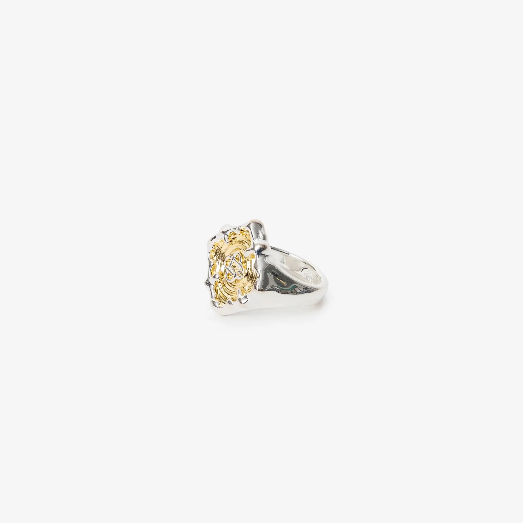 Casablanca Splash Signet Ring Silver/Gold - 3