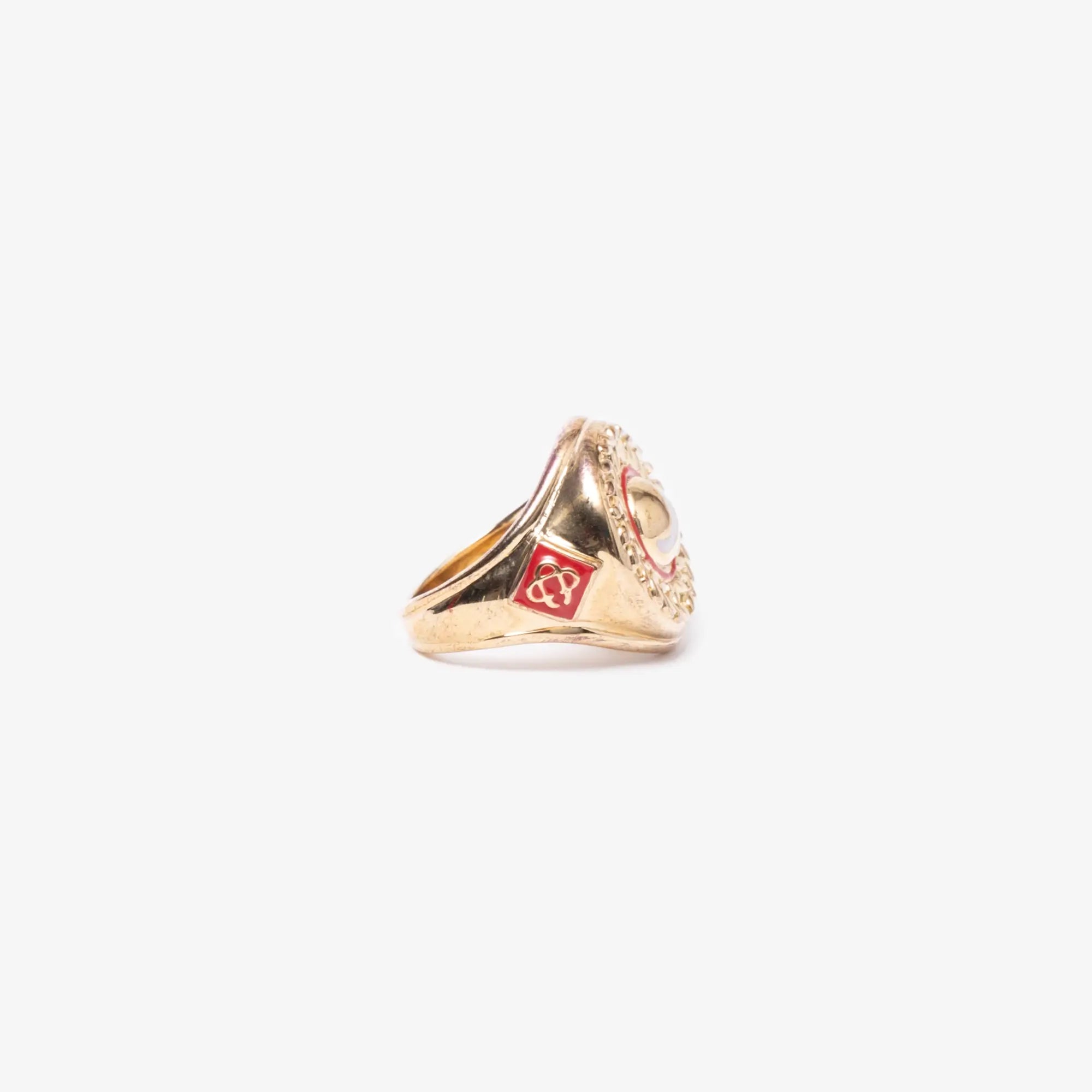 Casablanca Sports Medallion Ring Gold - 3