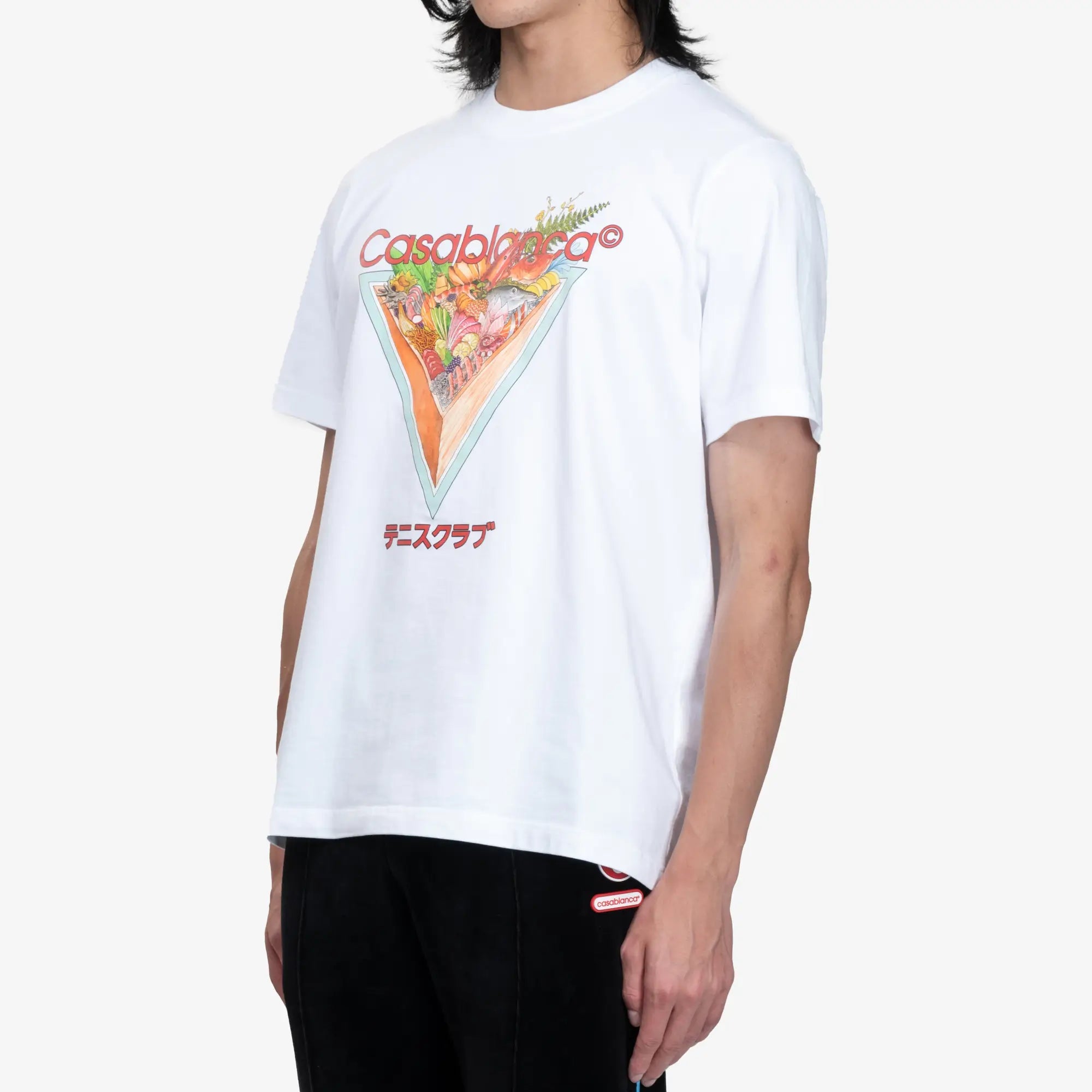 Casablanca Tennis Club Icon Printed T-Shirt White - 3