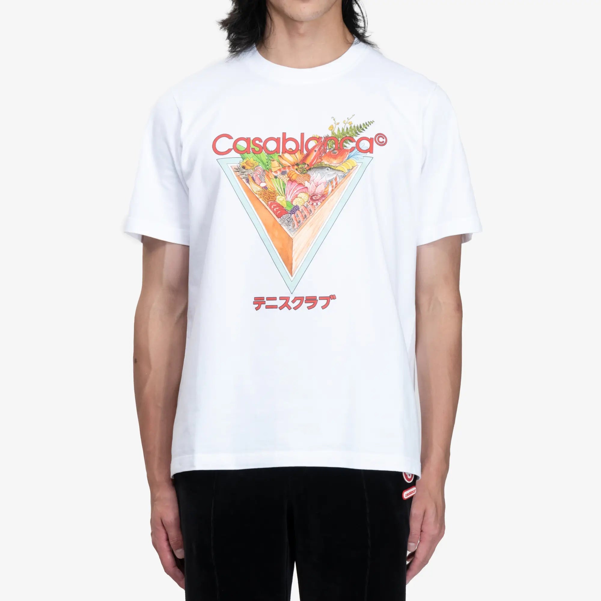 Casablanca Tennis Club Icon Printed T-Shirt White - 1