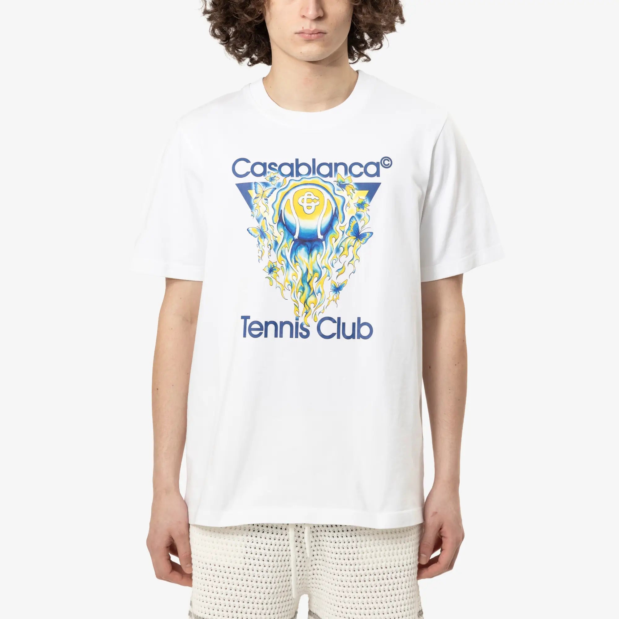 Casablanca Tennis Club Icon T-Shirt White - 1