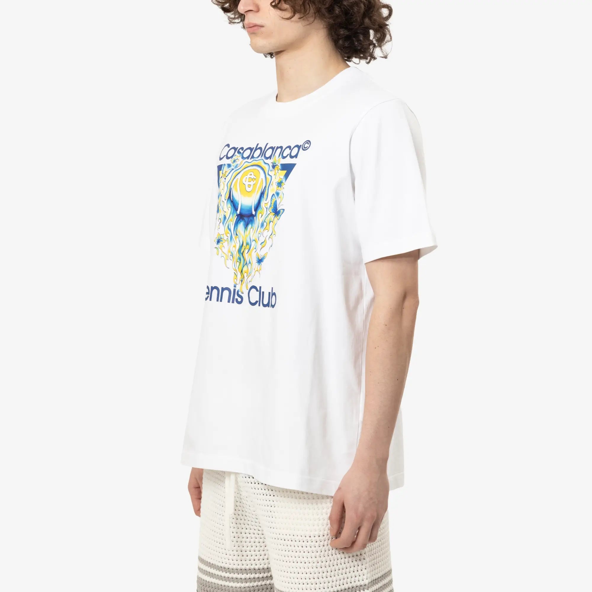 Casablanca Tennis Club Icon T-Shirt White - 3