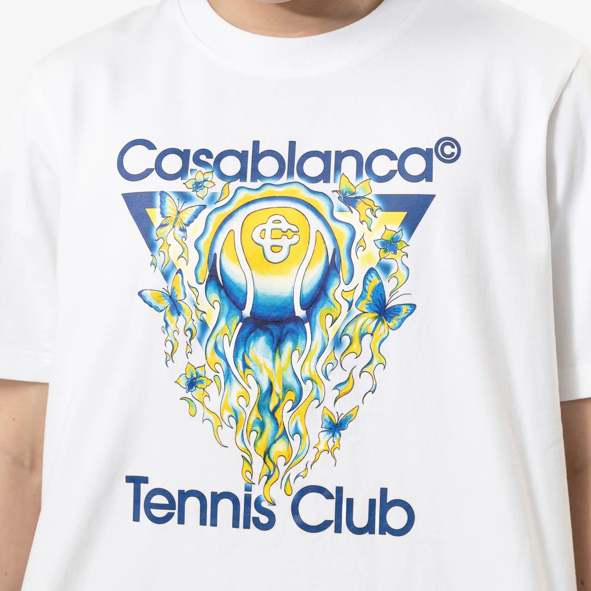 Casablanca Tennis Club Icon T-Shirt White - 5