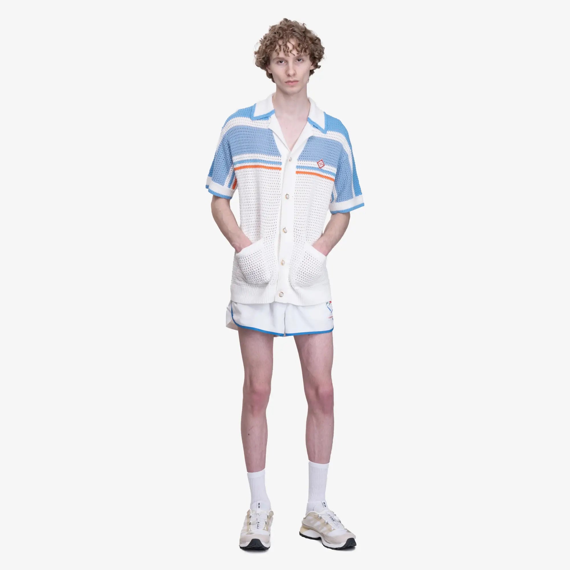 Photo of Casablanca Unisex Casa Sportif Windbreaker Shorts - 3