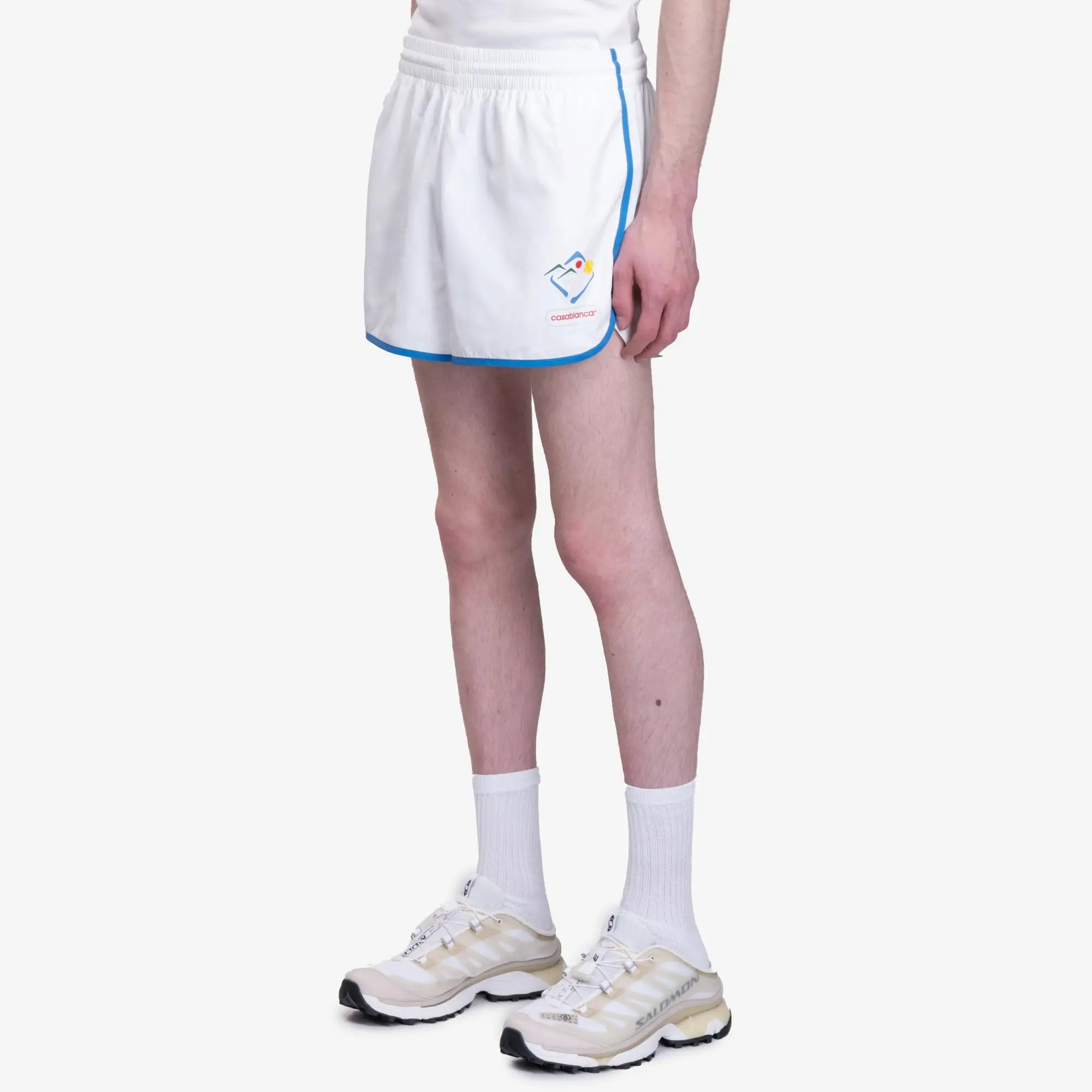 Casablanca Unisex Casa Sportif Windbreaker Shorts White - 4