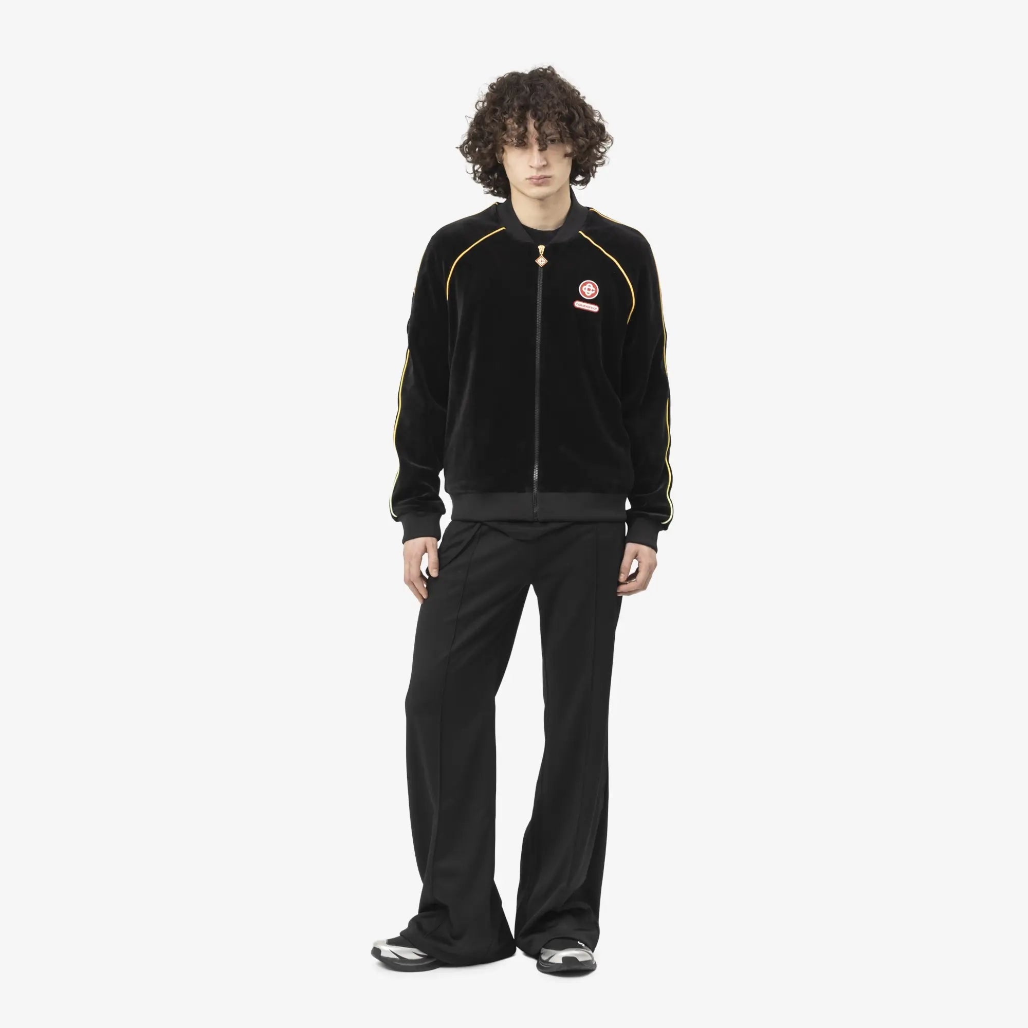 Casablanca Velour Track Jacket Black - 2