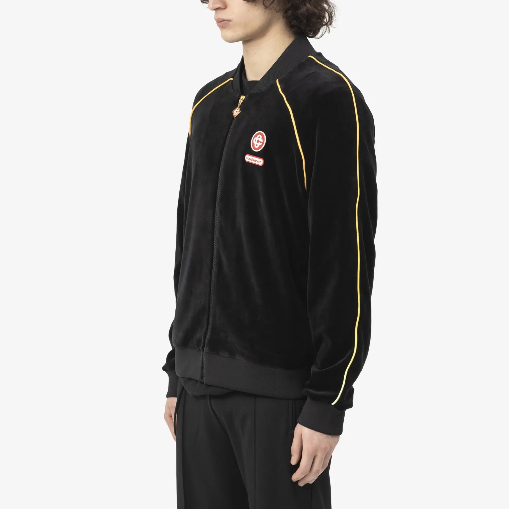 Casablanca Velour Track Jacket Black - 3
