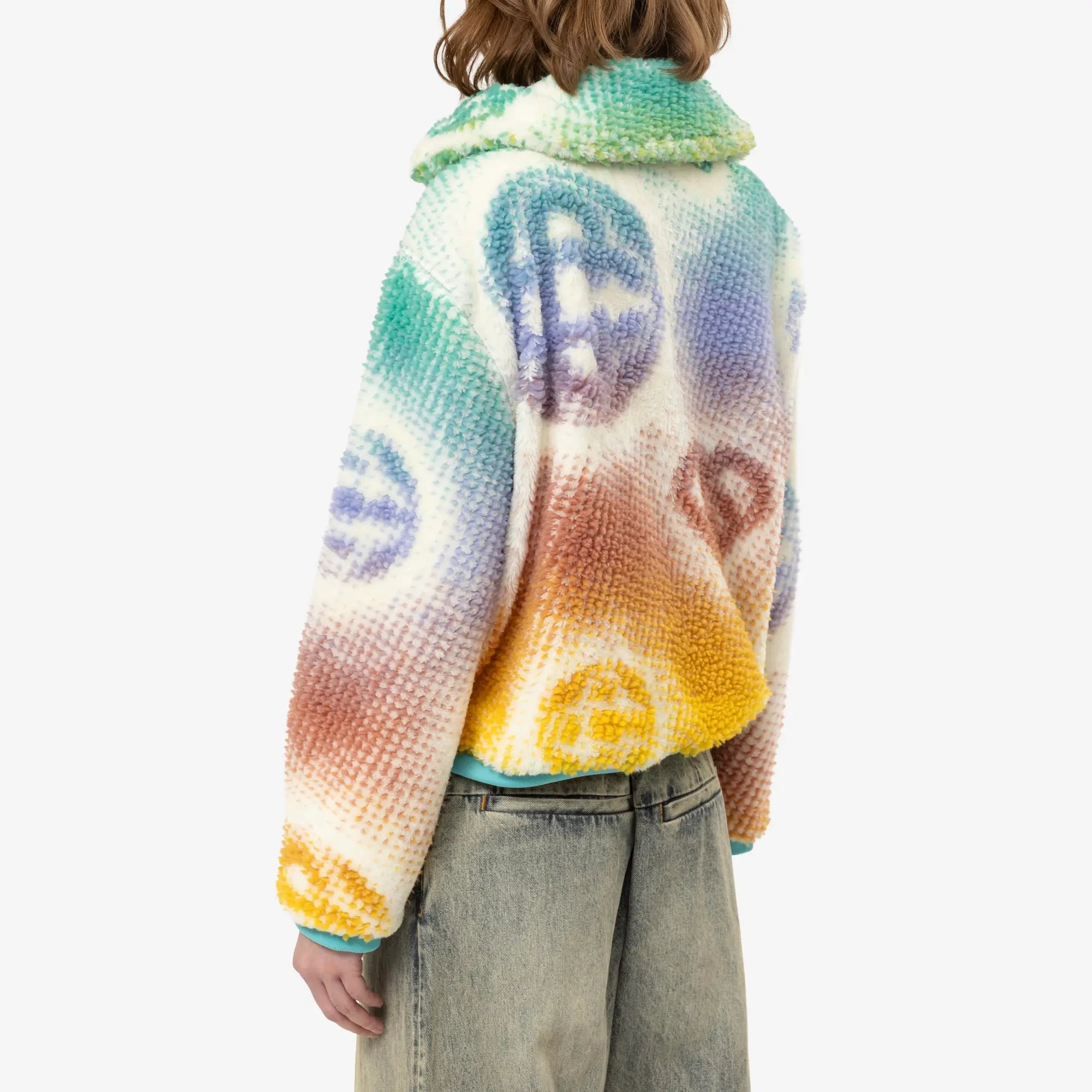 Casablanca Womens Monogram Fleece Jacket Multi - 4