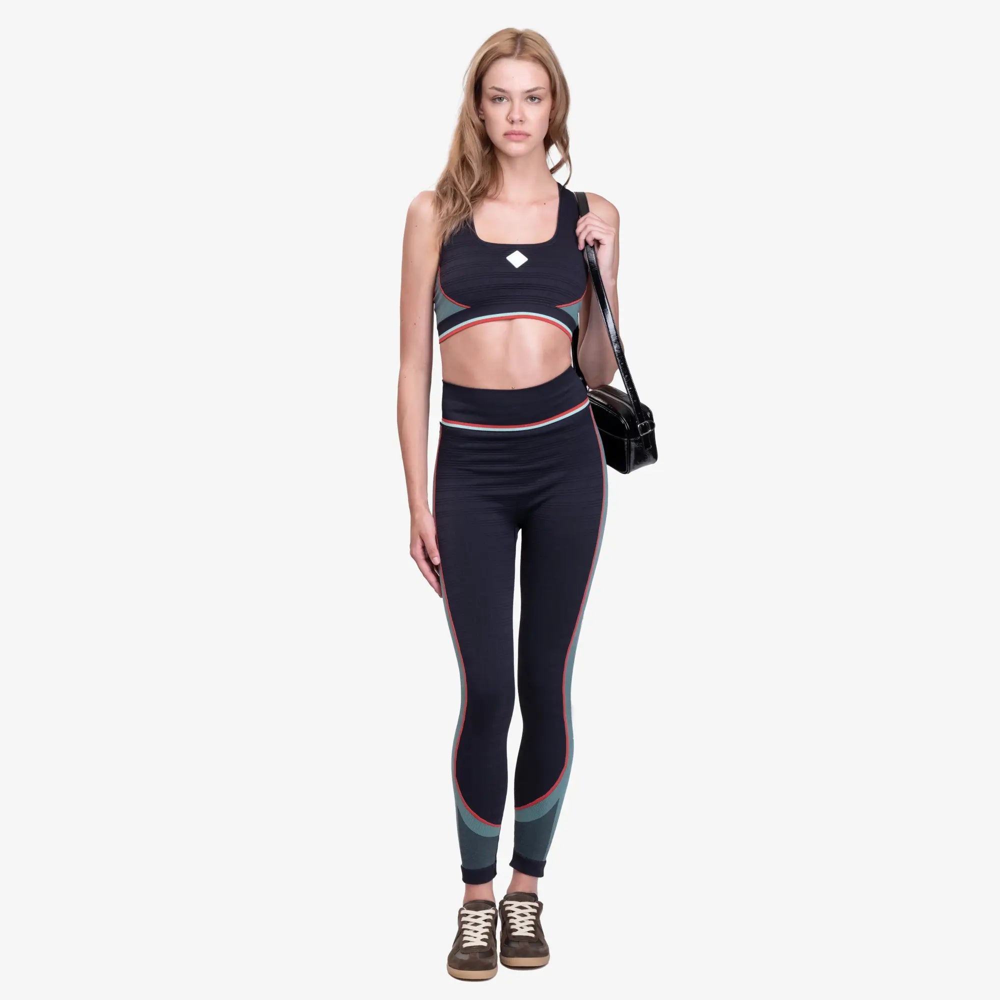 Casablanca Womens Seamless Leggings Black - 2