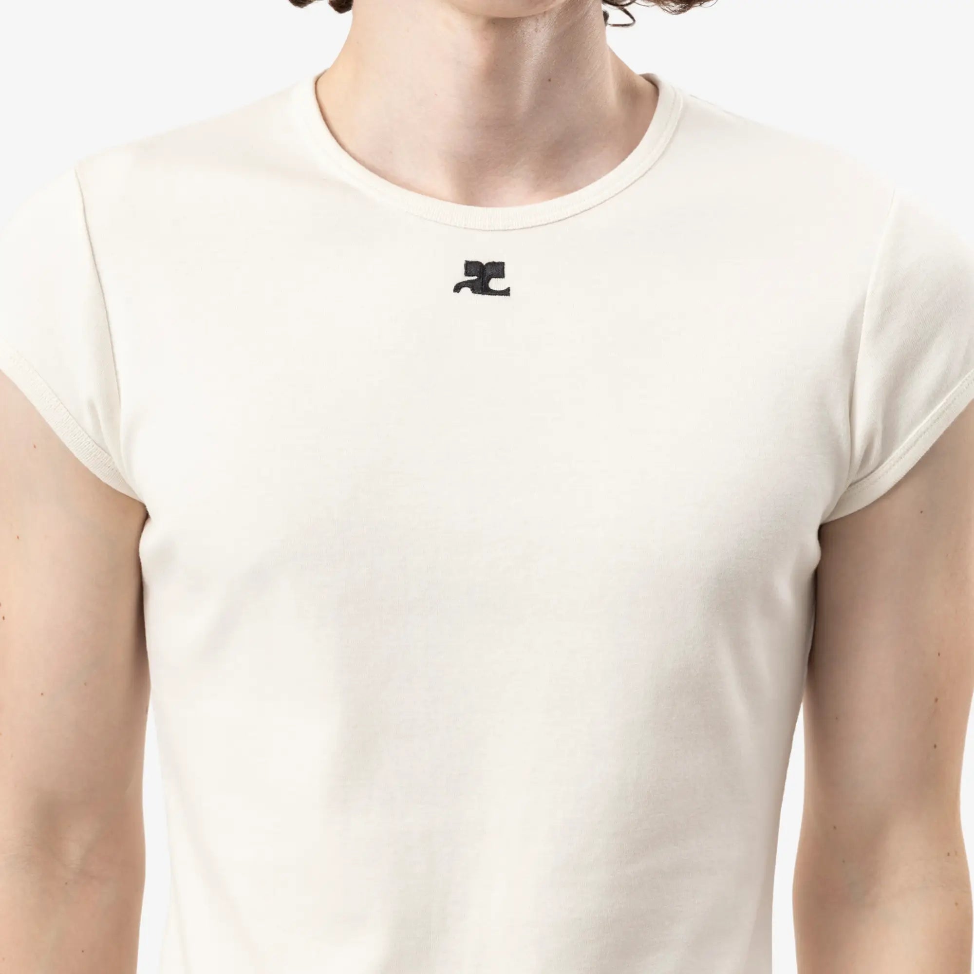 Courreges Baby T-Shirt Light Bones - 5