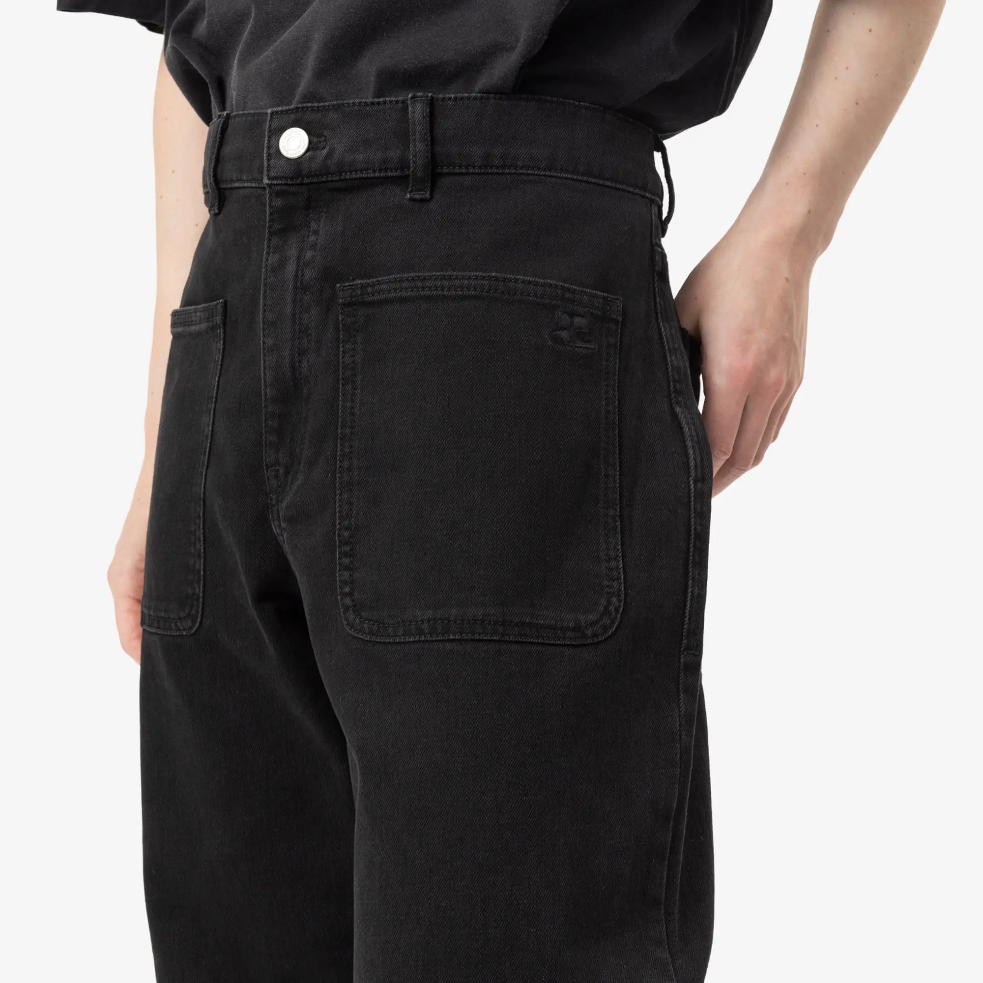 Courreges Baggy Jeans Black - 5