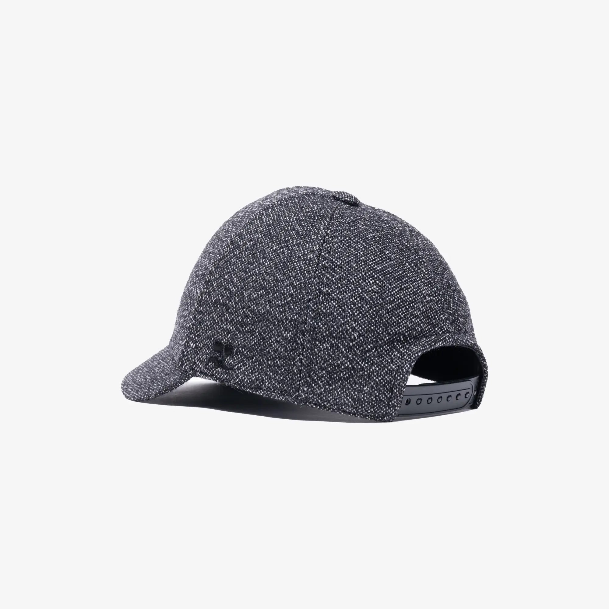 Courreges Caviar Wool Cap Black - 5