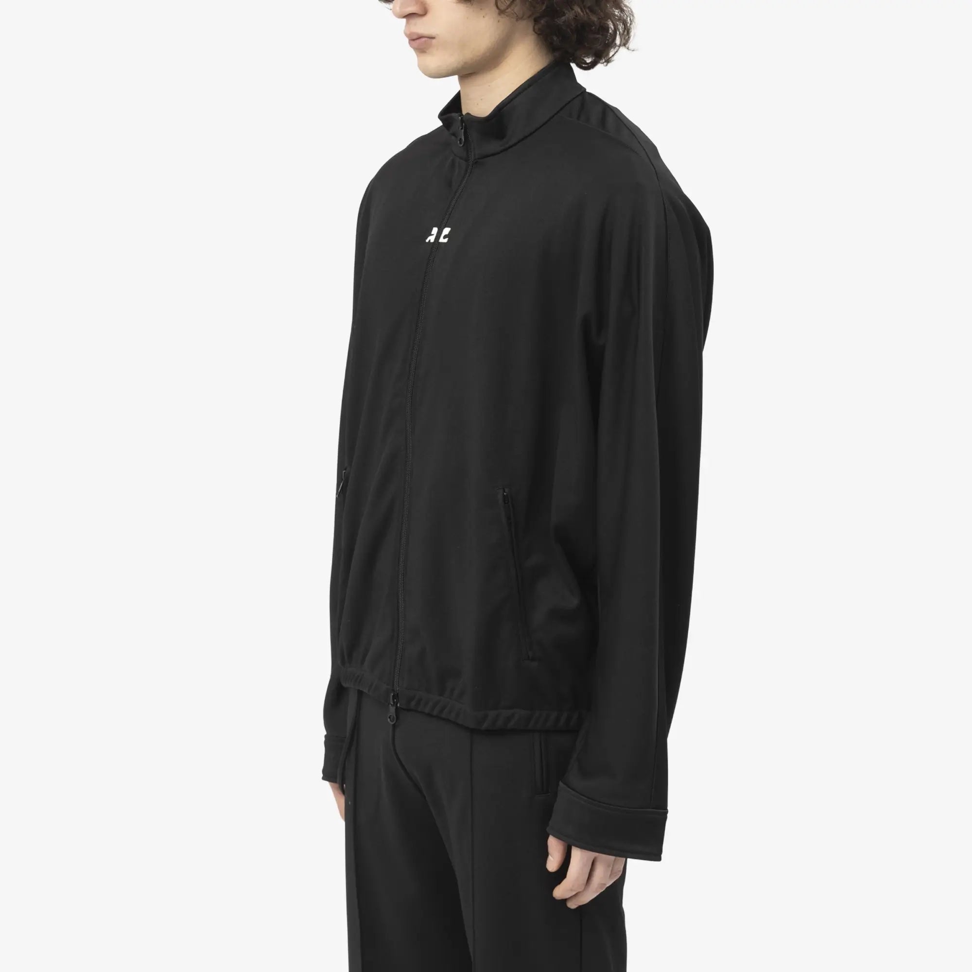 Courreges Interlock Tracksuit Jacket Black - 3