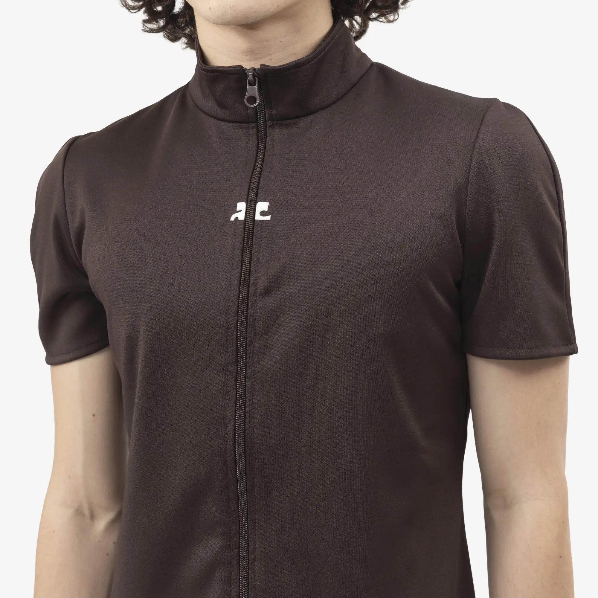 Courreges Interlock Tracksuit Top Chocolate - 5