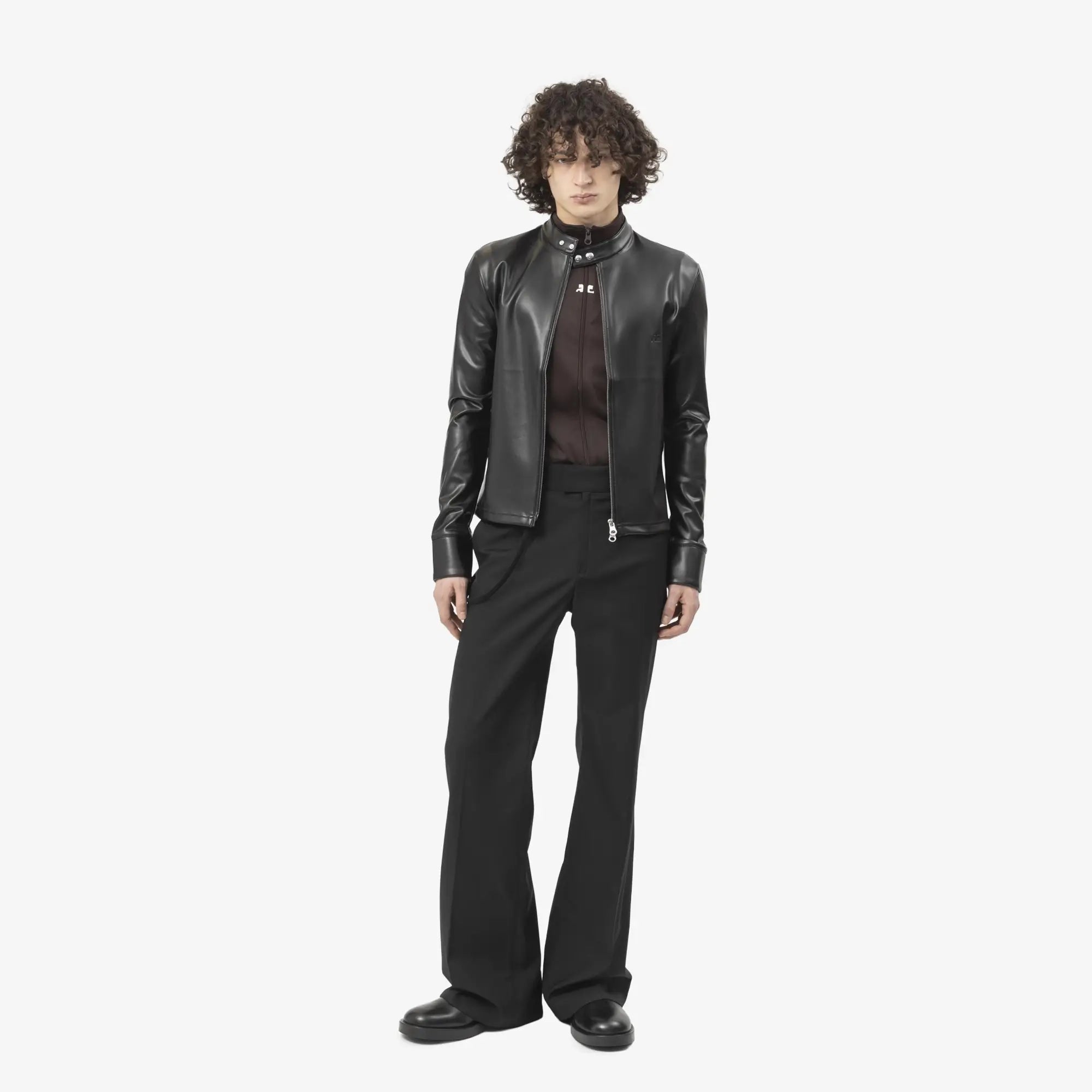Courreges Light Twill Bootcut Pants Black - 2