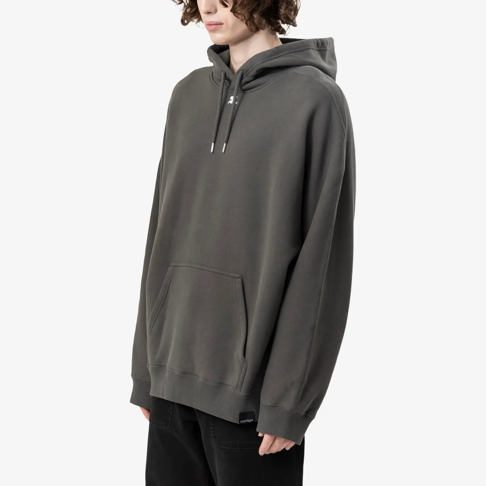 Courreges Oversized Hoody Carbon - 3