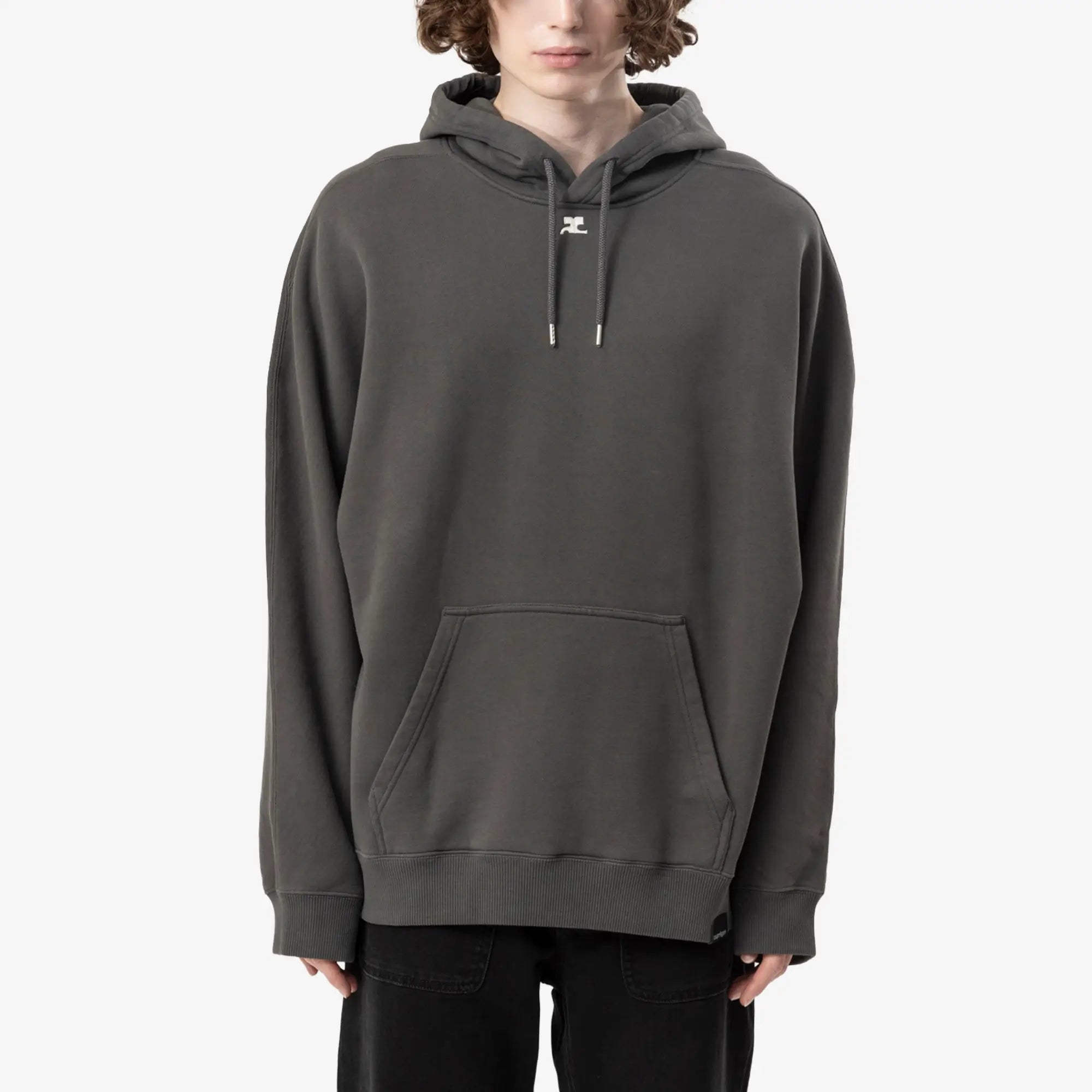 Courreges Oversized Hoody Carbon - 1